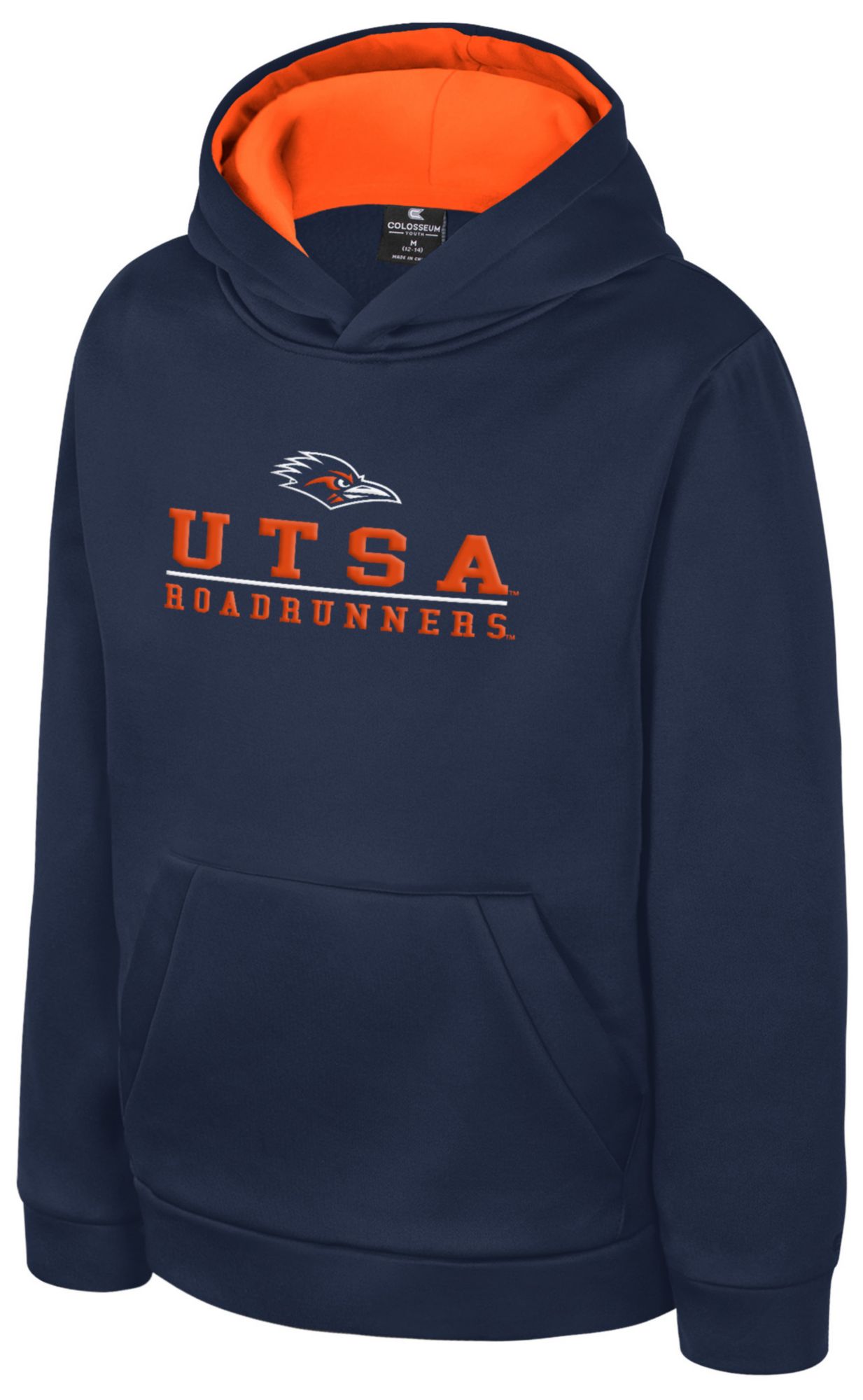 Colosseum Boys' UT San Antonio Roadrunners Navy Pullover Hoodie