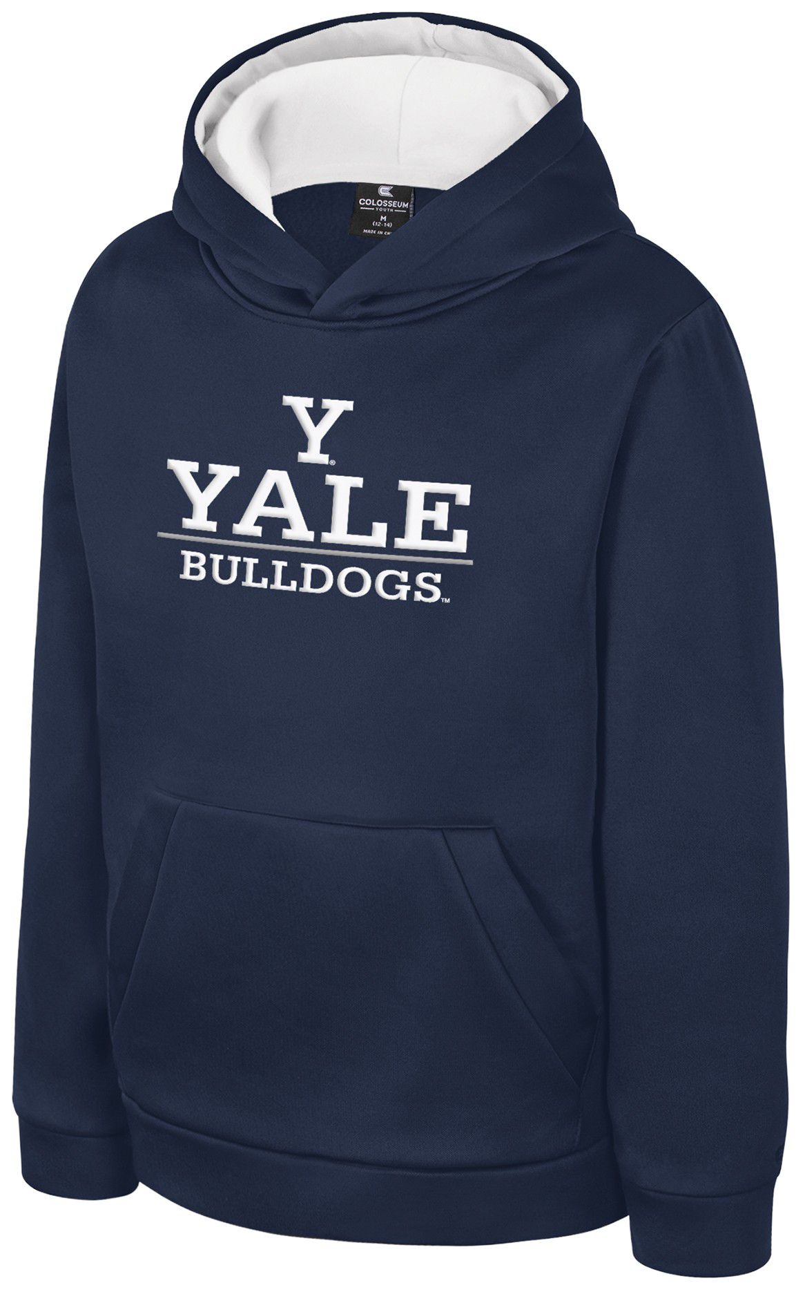 Colosseum Boys' Yale Bulldogs Navy Pullover Hoodie