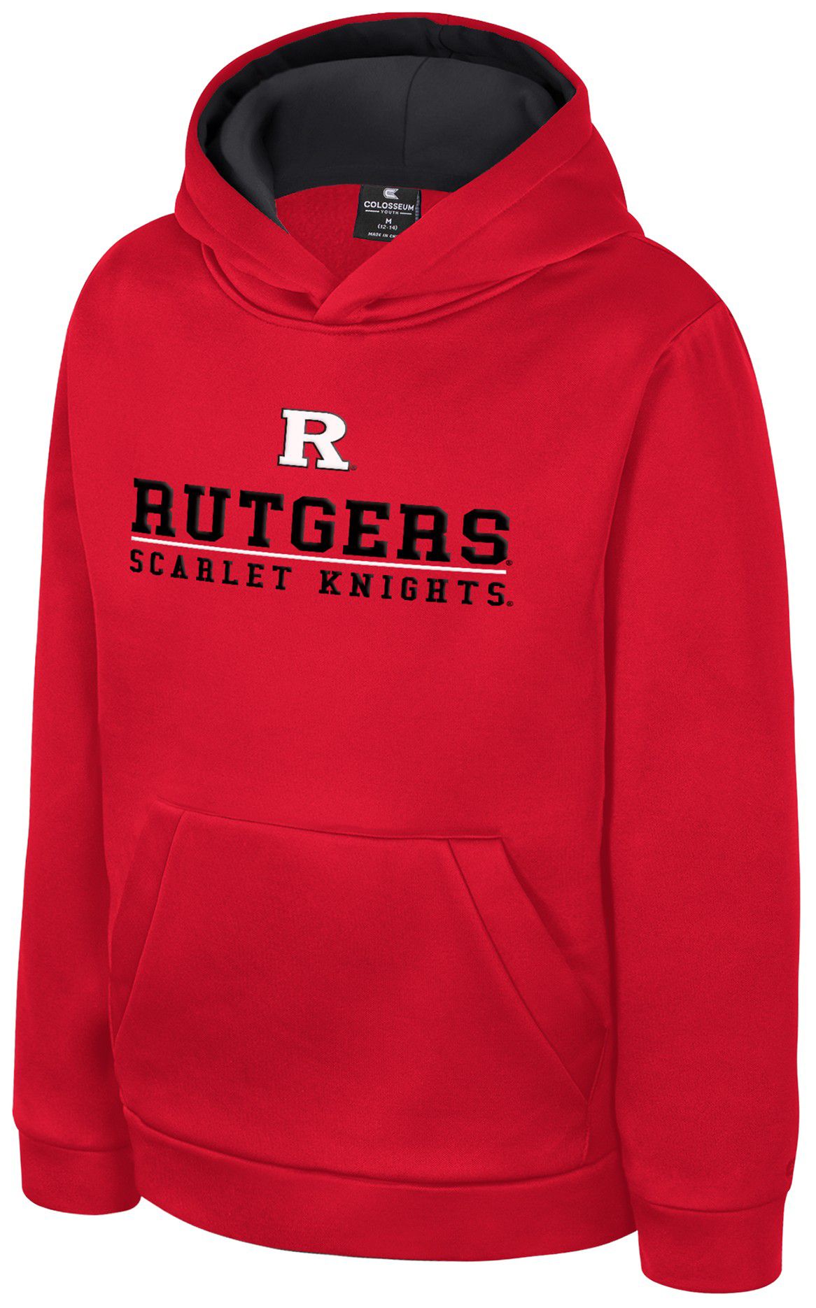 Colosseum Boys' Rutgers Scarlet Knights Red Pullover Hoodie