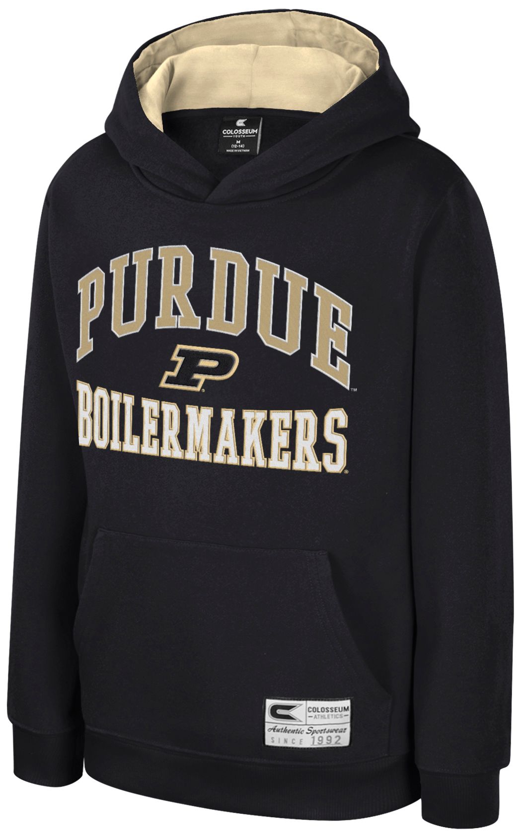 Colosseum Boys' Purdue Boilermakers Black Judo Hoodie