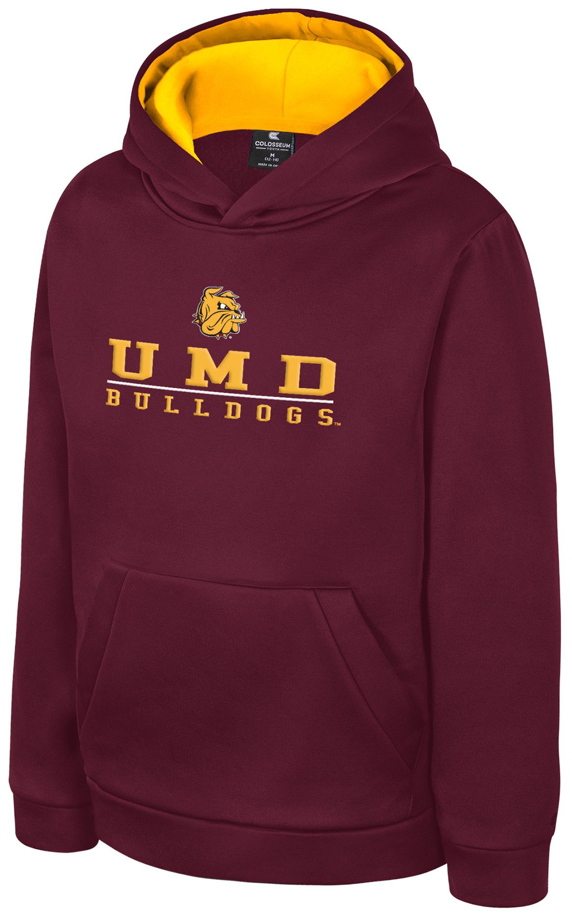 Colosseum Boys' Minnesota-Duluth Bulldogs Maroon Pullover Hoodie