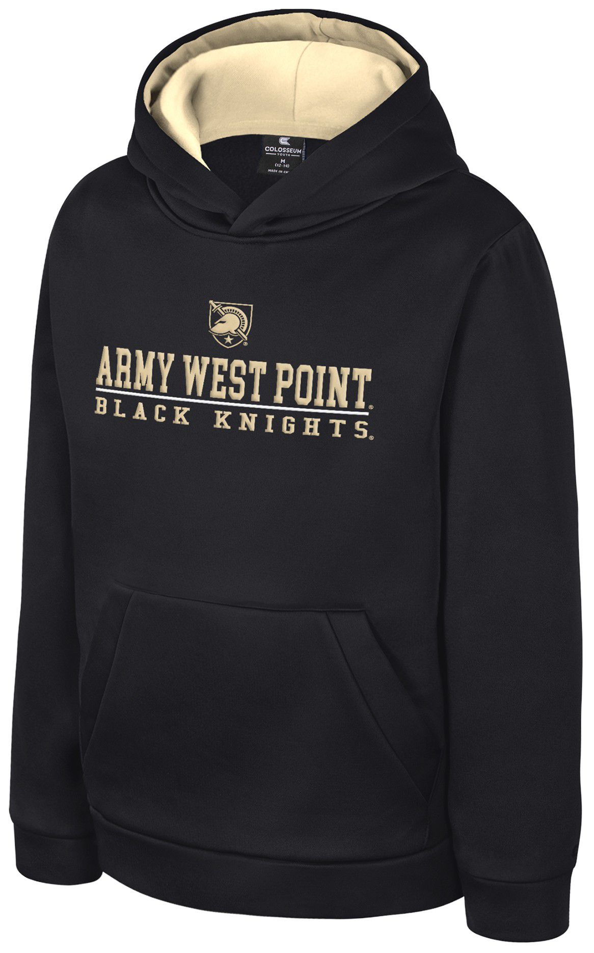 Colosseum Boys' Army West Point Black Knights Black Pullover Hoodie