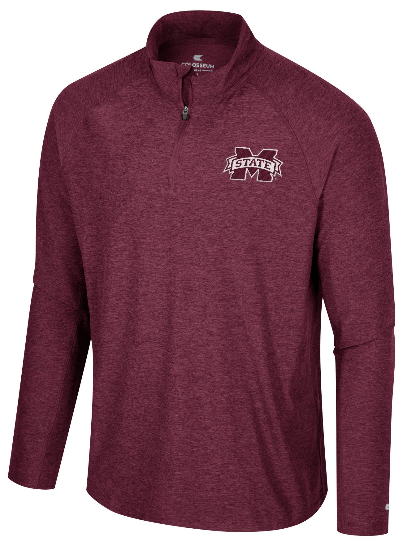 Colosseum Men's Mississippi State Bulldogs Maroon 1/4 Zip Jacket