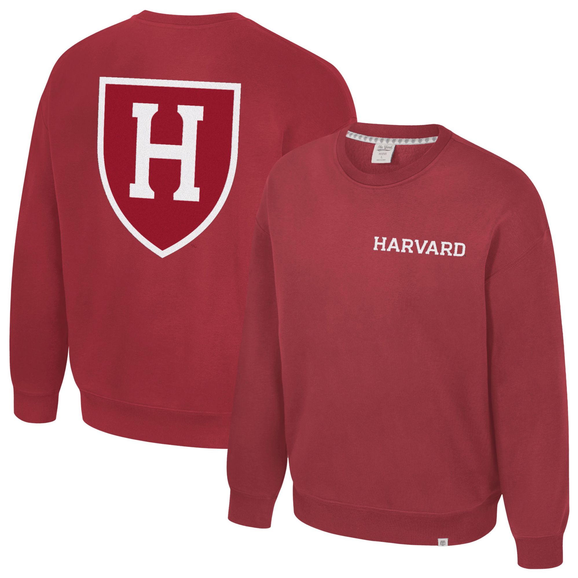 Colosseum Men's Harvard Crimson Cardinal Super-Rich Vintage Crewneck Sweatshirt