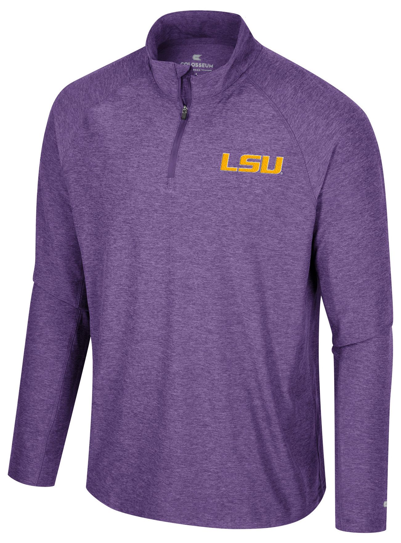 Colosseum Men's LSU Tigers Purple 1/4 Zip Jacket