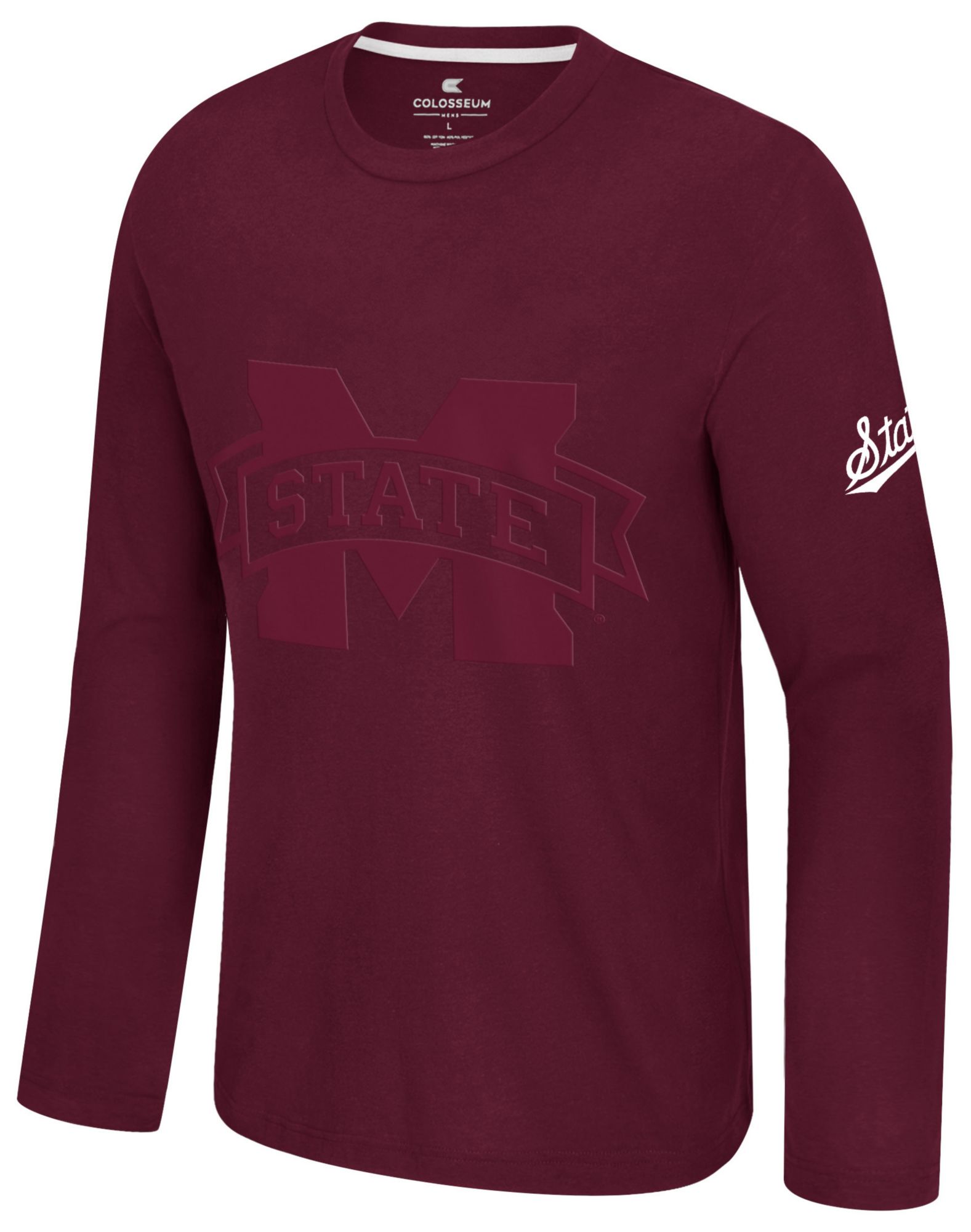 Colosseum Men's Mississippi State Bulldogs Maroon Richie Long Sleeve Shirt