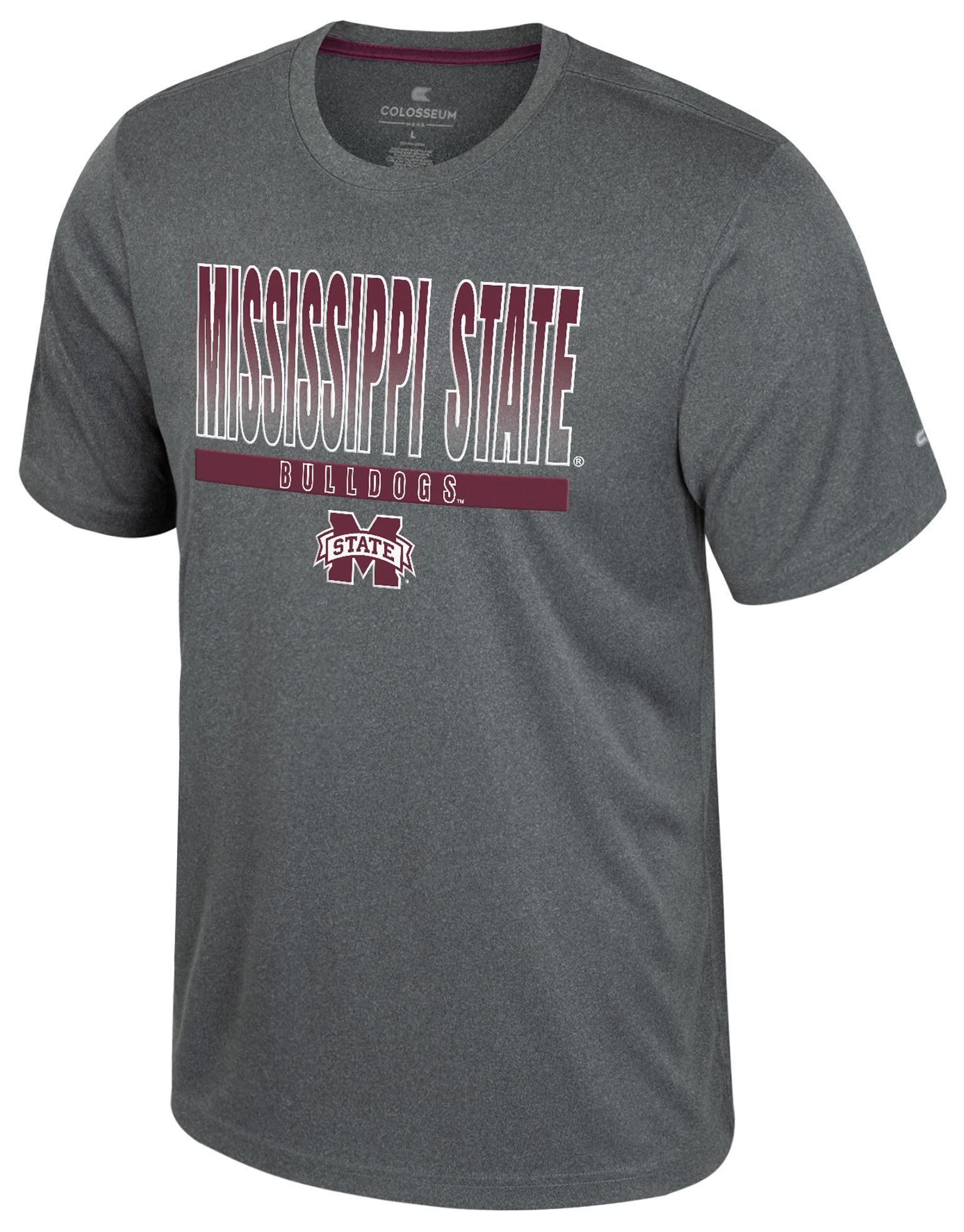 Colosseum Men's Mississippi State Bulldogs Heather Charcoal Maitre D T-Shirt