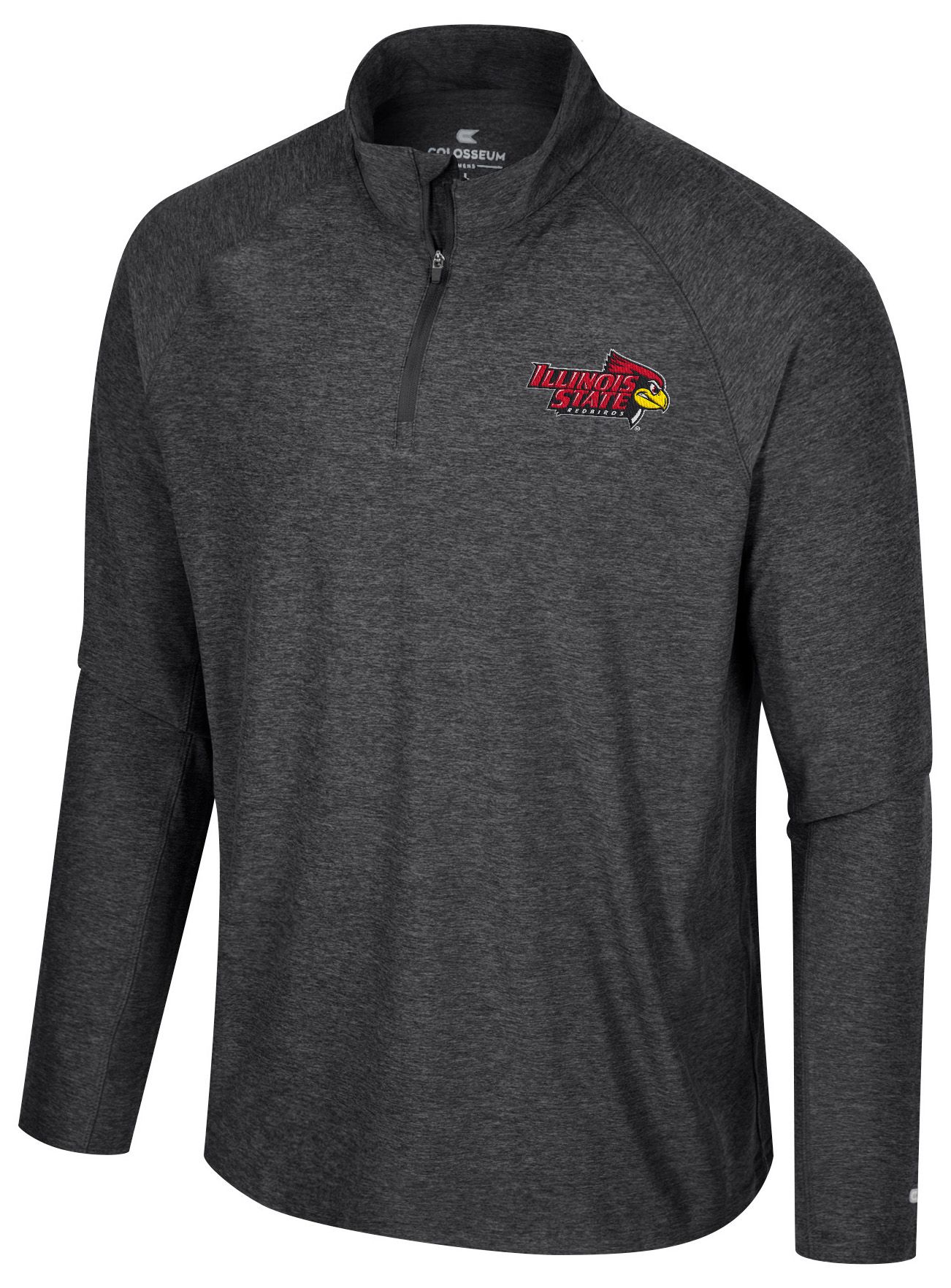 Colosseum Men's Illinois State Redbirds Black 1/4 Zip Jacket