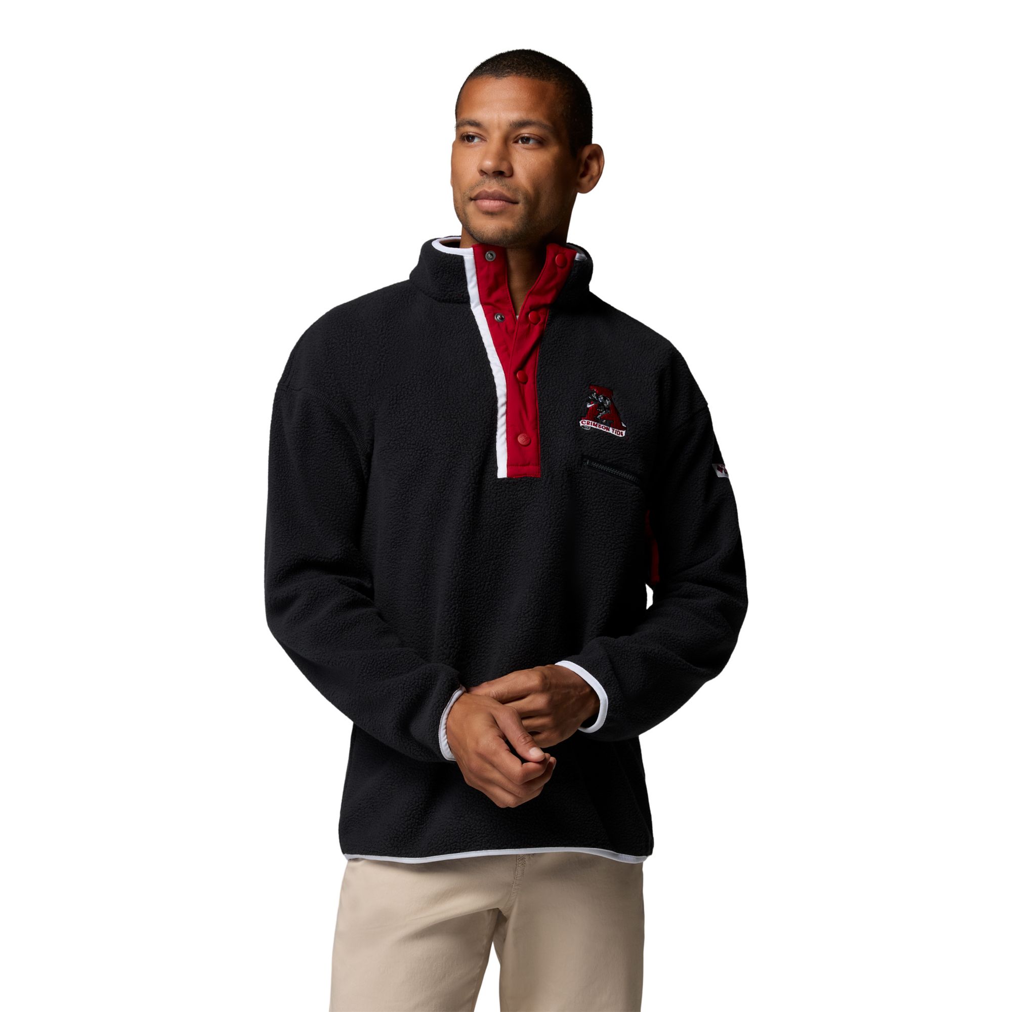 Columbia Men's Alabama Crimson Tide Helvetia Fleece Pullover
