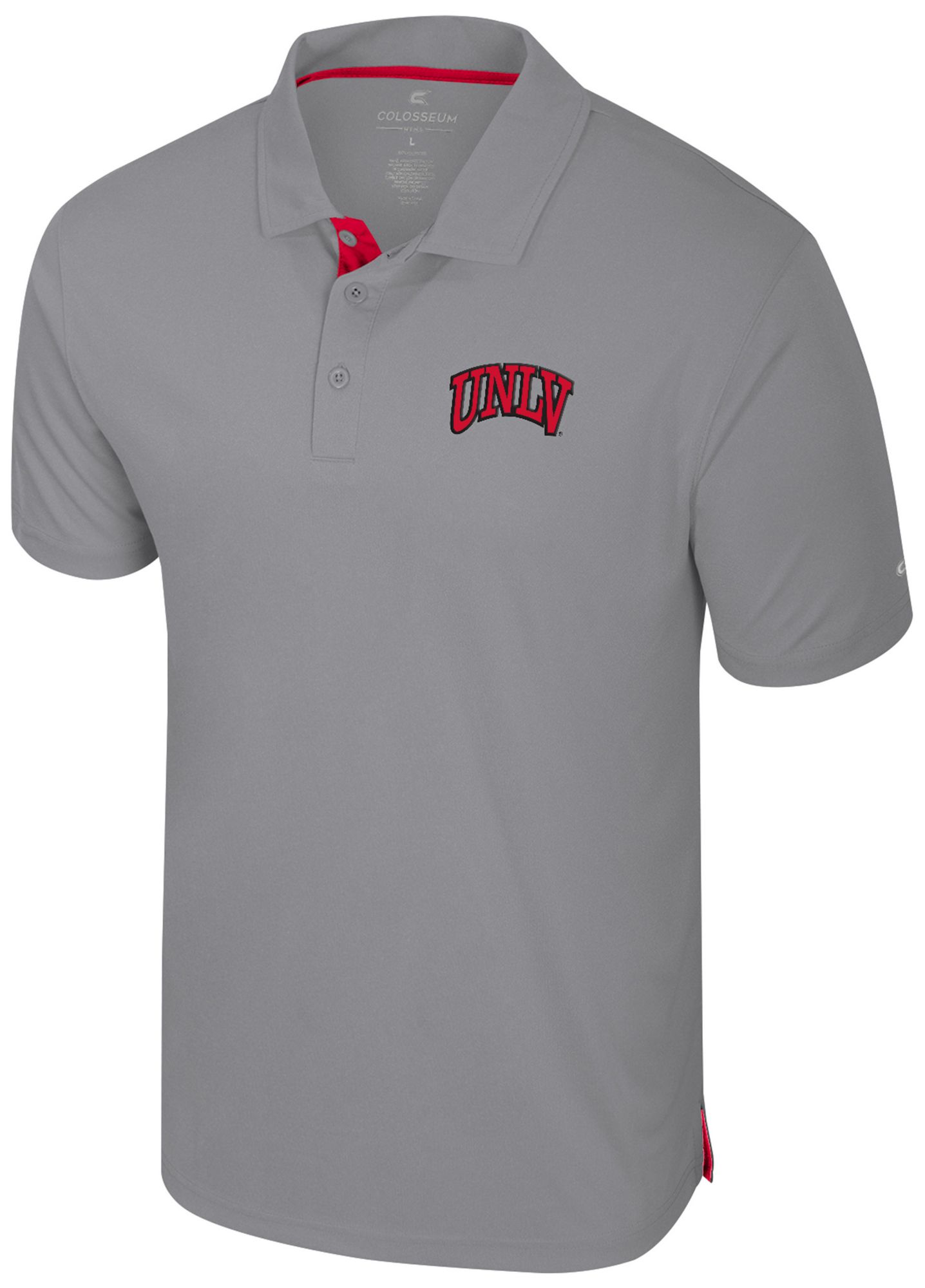 Colosseum Men's UNLV Rebels Gray Polo