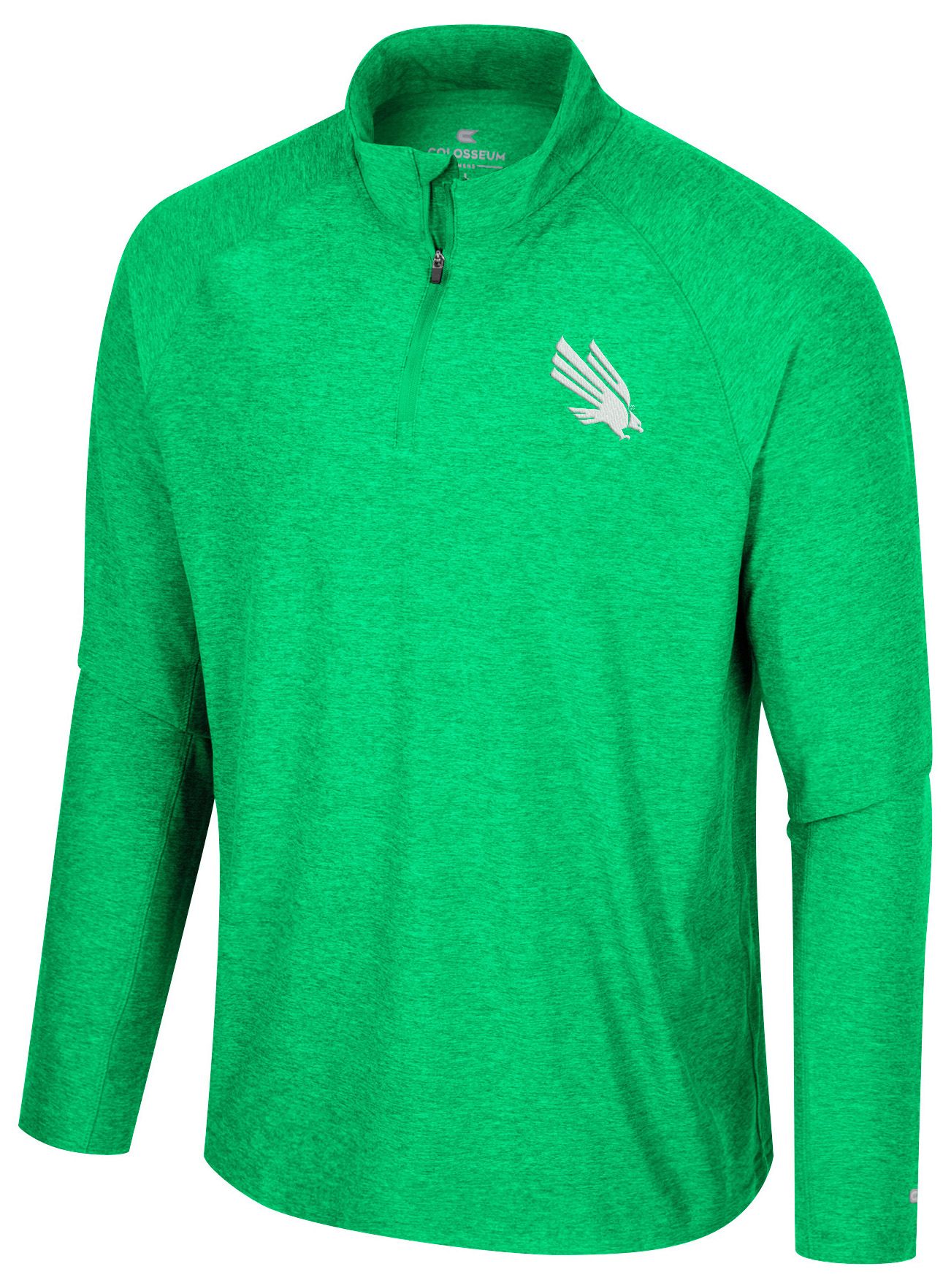 Colosseum Men's North Texas Mean Green Kelly Green 1/4 Zip Jacket