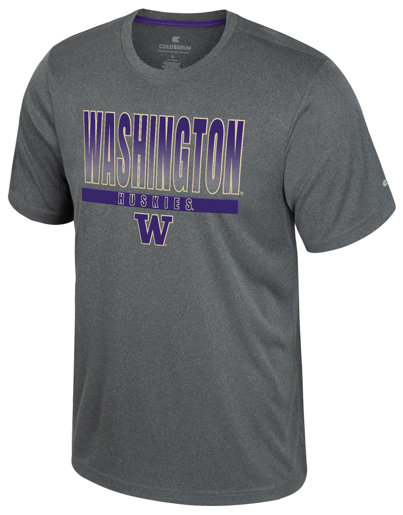 Colosseum Men's Washington Huskies Heather Charcoal Maitre D T-Shirt