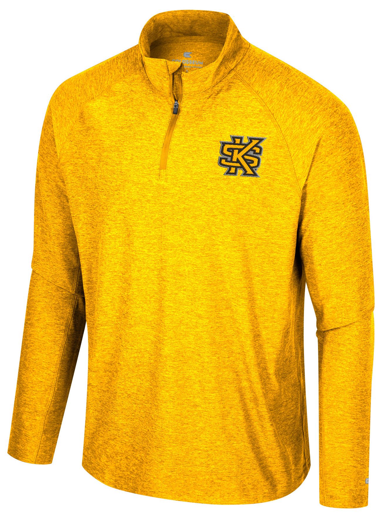 Colosseum Men's Kennesaw State Owls Gold 1/4 Zip Jacket