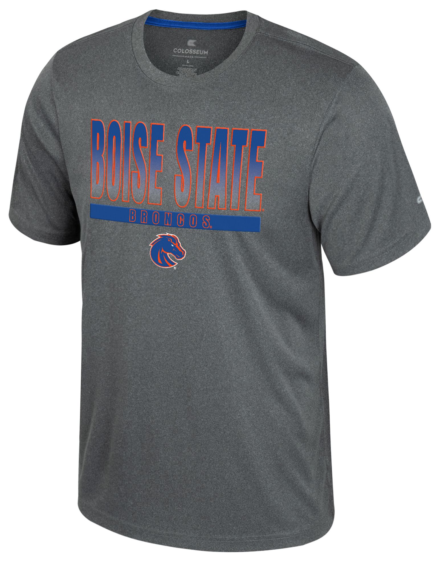 Colosseum Men's Boise State Broncos Heather Charcoal Maitre D T-Shirt