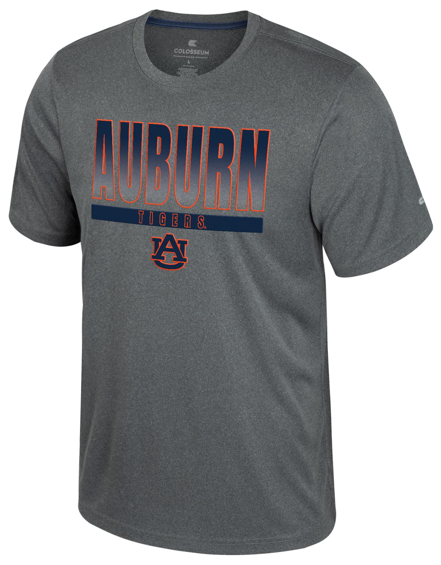 Colosseum Men's Auburn Tigers Heather Charcoal Maitre D T-Shirt