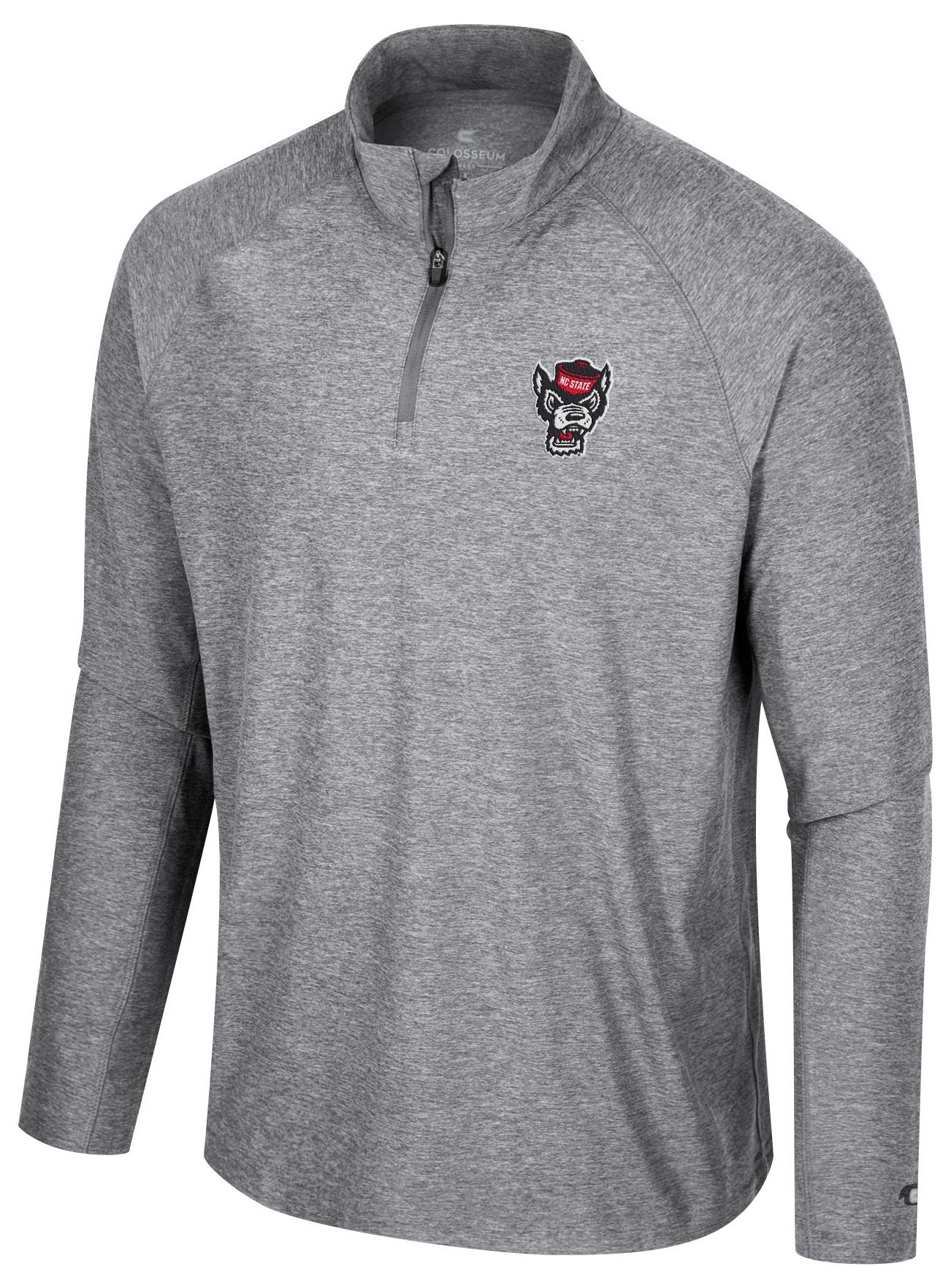 Colosseum Men's NC State Wolfpack Gray 1/4 Zip Jacket