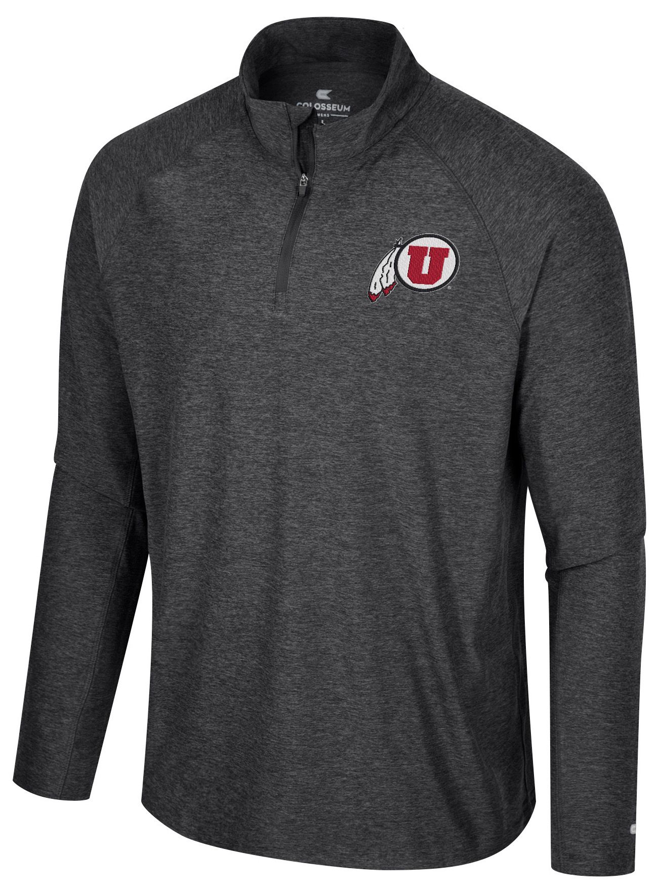 Colosseum Men's Utah Utes Black 1/4 Zip Jacket