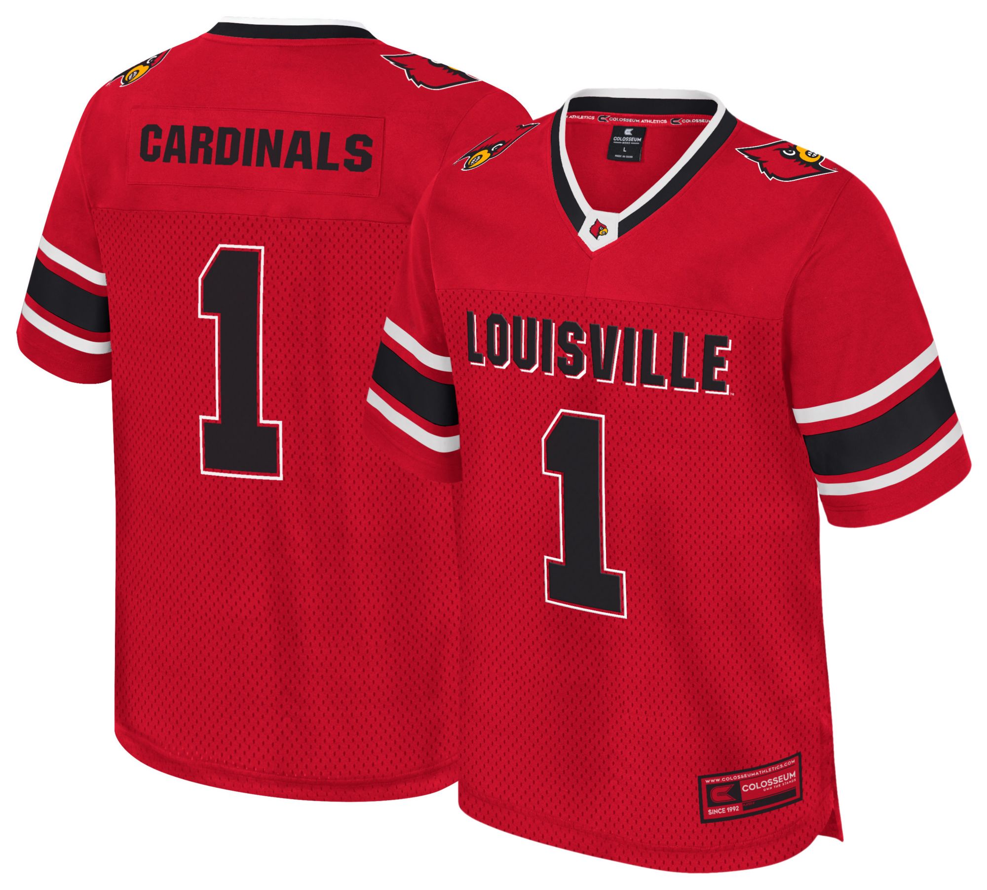 Colosseum Men's Louisville Cardinals Red All Day Jersey