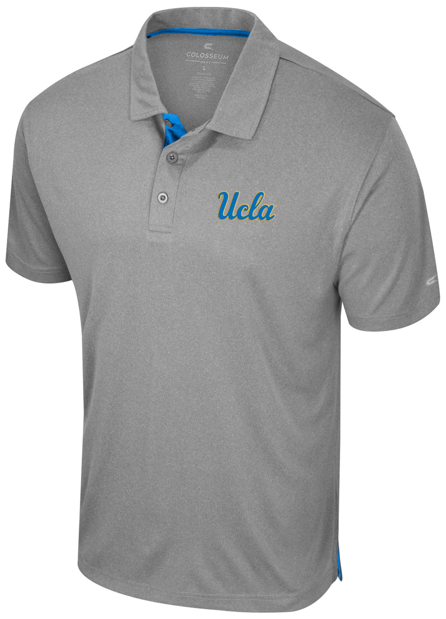 Colosseum Men's UCLA Bruins Heather Gray Polo