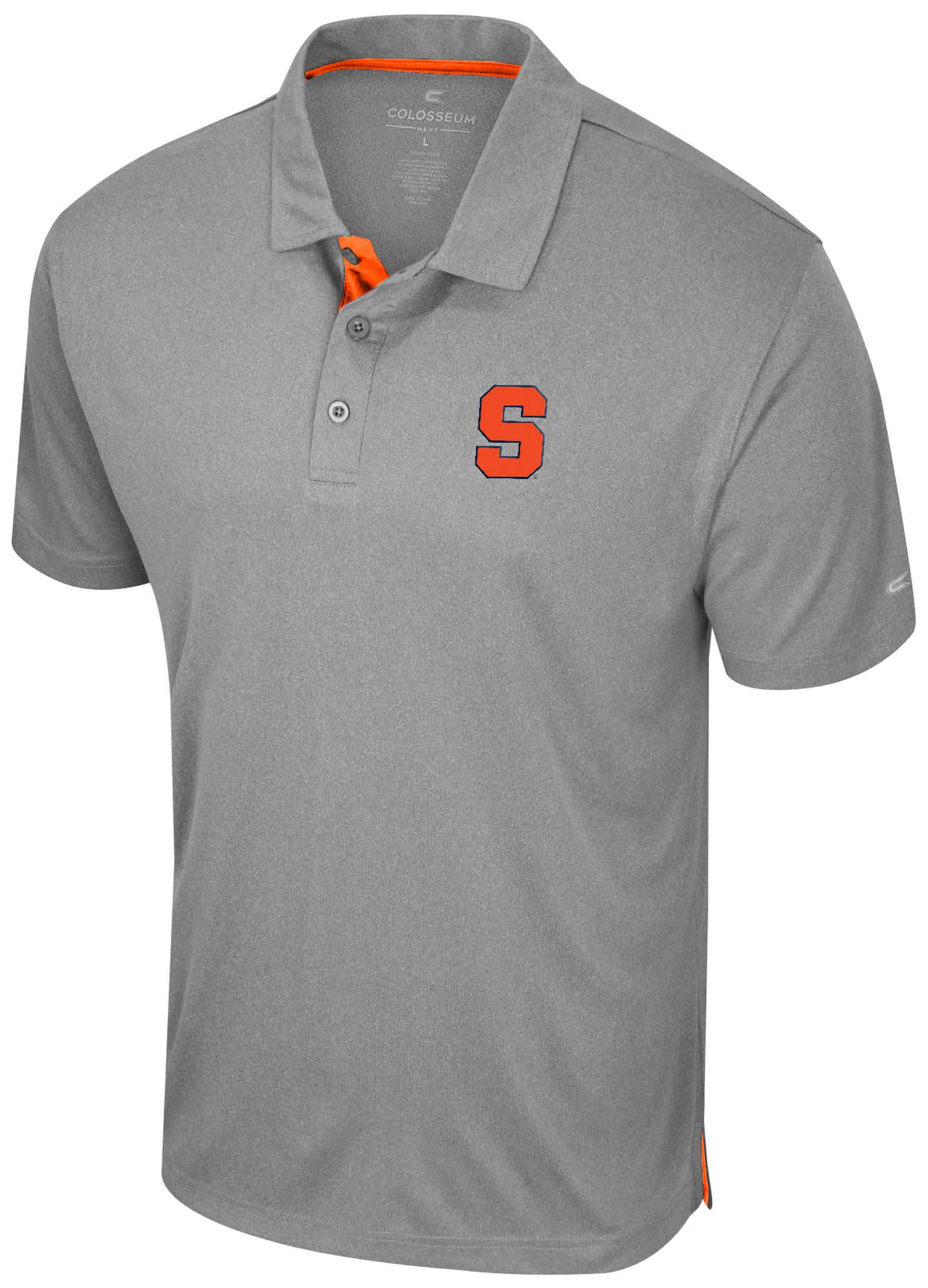 Colosseum Men's Syracuse Orange Heather Gray Polo