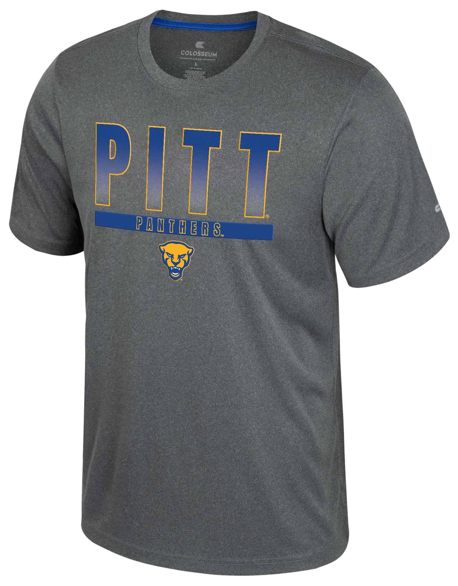 Colosseum Men's Pitt Panthers Heather Charcoal Maitre D T-Shirt