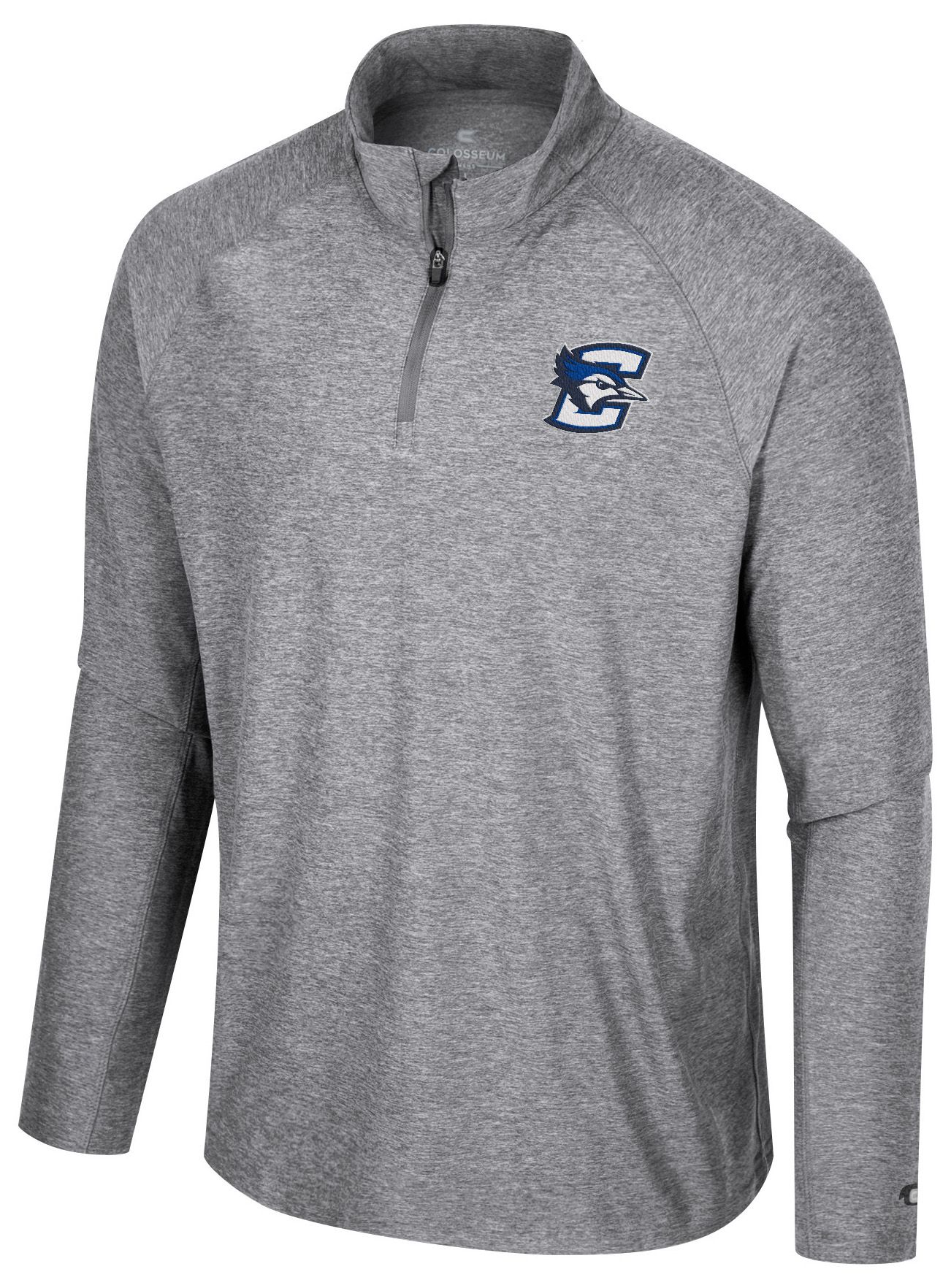 Colosseum Men's Creighton Bluejays Gray 1/4 Zip Jacket