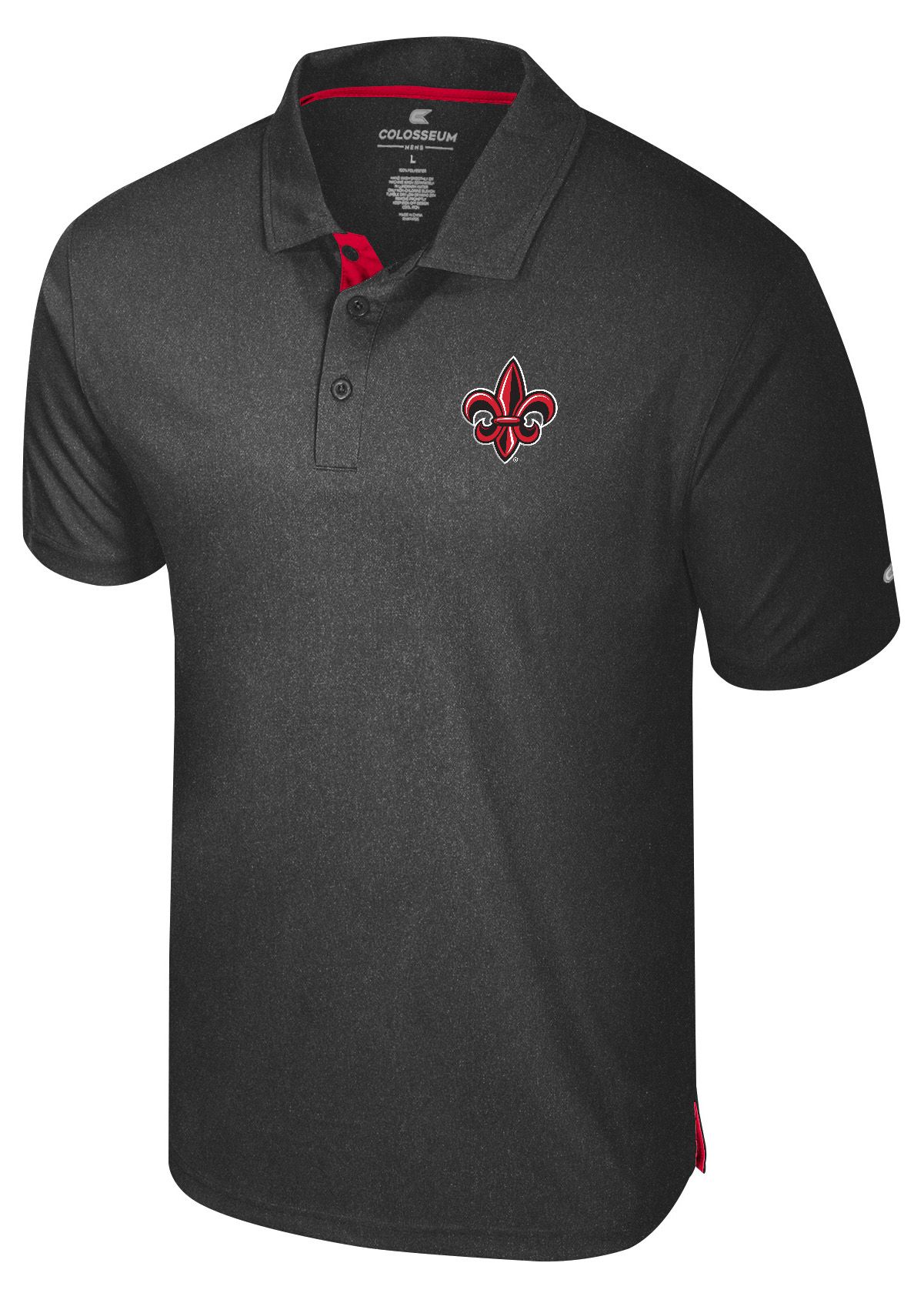 Colosseum Men's Louisiana-Lafayette Ragin' Cajuns Black Polo