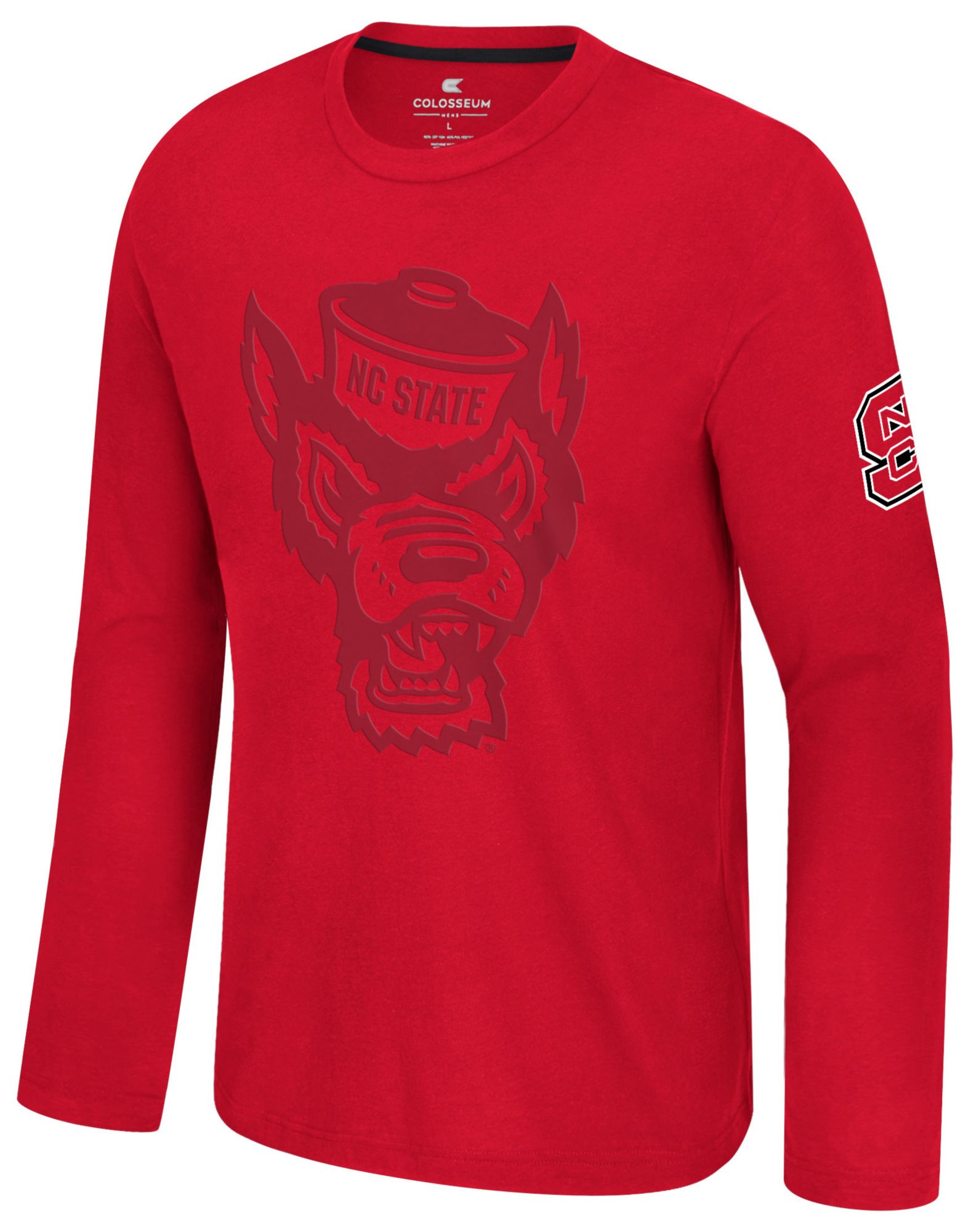 Colosseum Men's NC State Wolfpack Red Richie Long Sleeve Shirt
