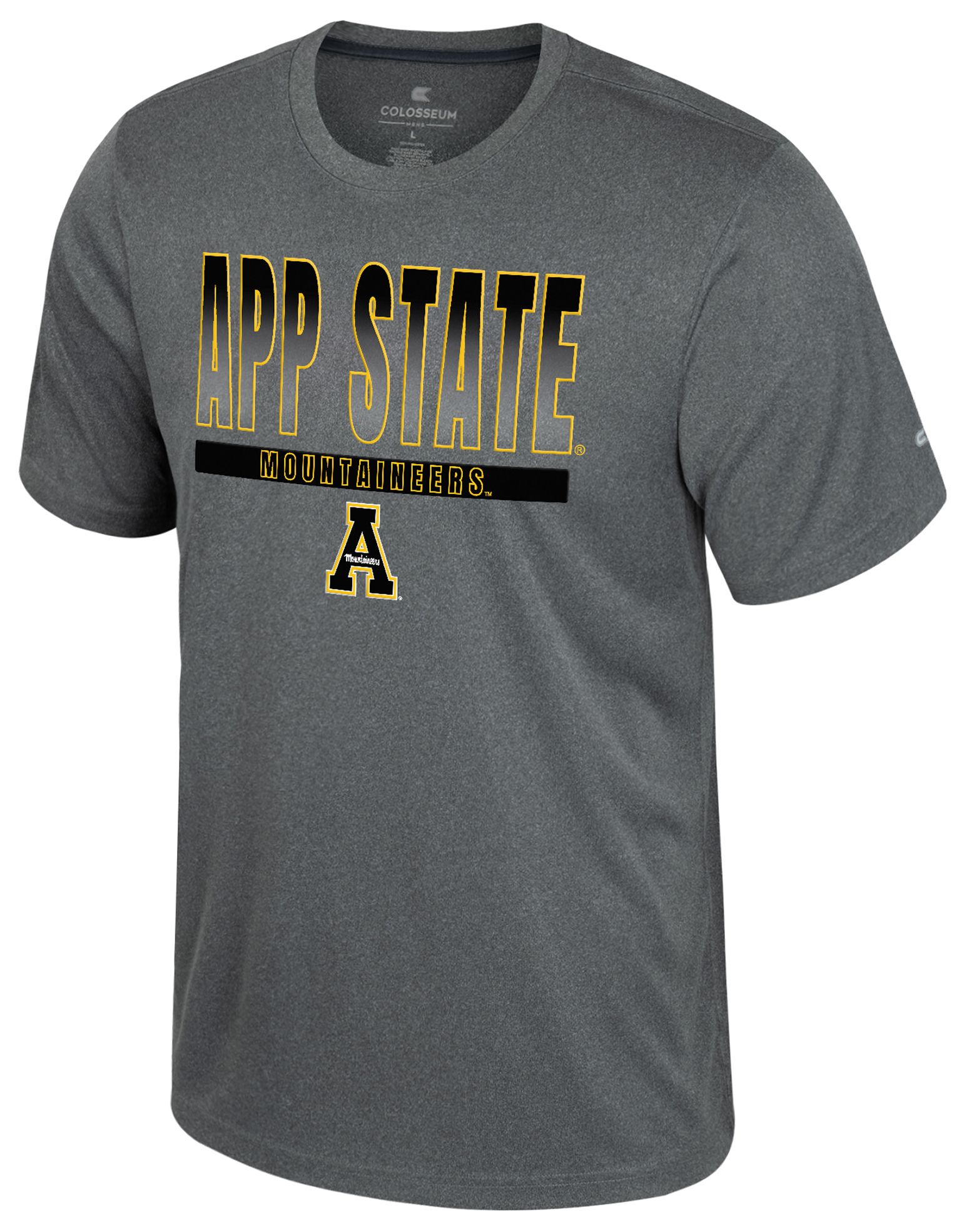 Colosseum Men's Appalachian State Mountaineers Heather Charcoal Maitre D T-Shirt