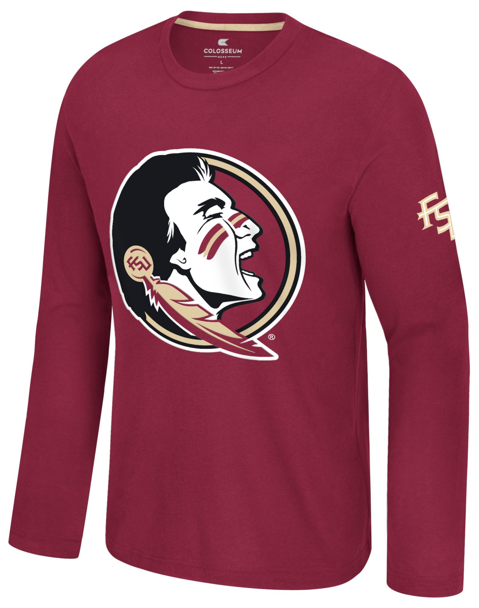 Colosseum Men's Florida State Seminoles Garnet Richie Long Sleeve Shirt