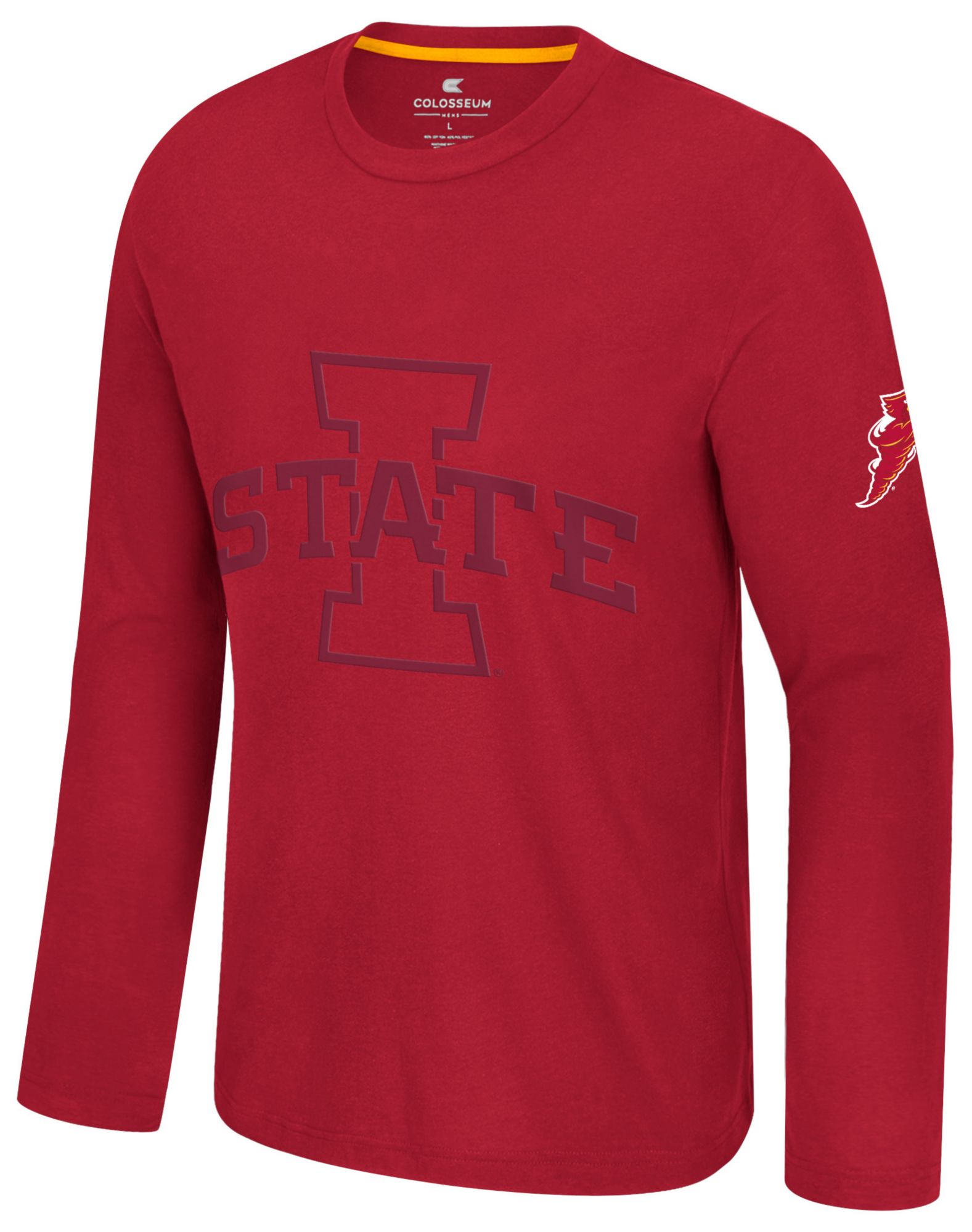 Colosseum Men's Iowa State Cyclones Cardinal Richie Long Sleeve Shirt