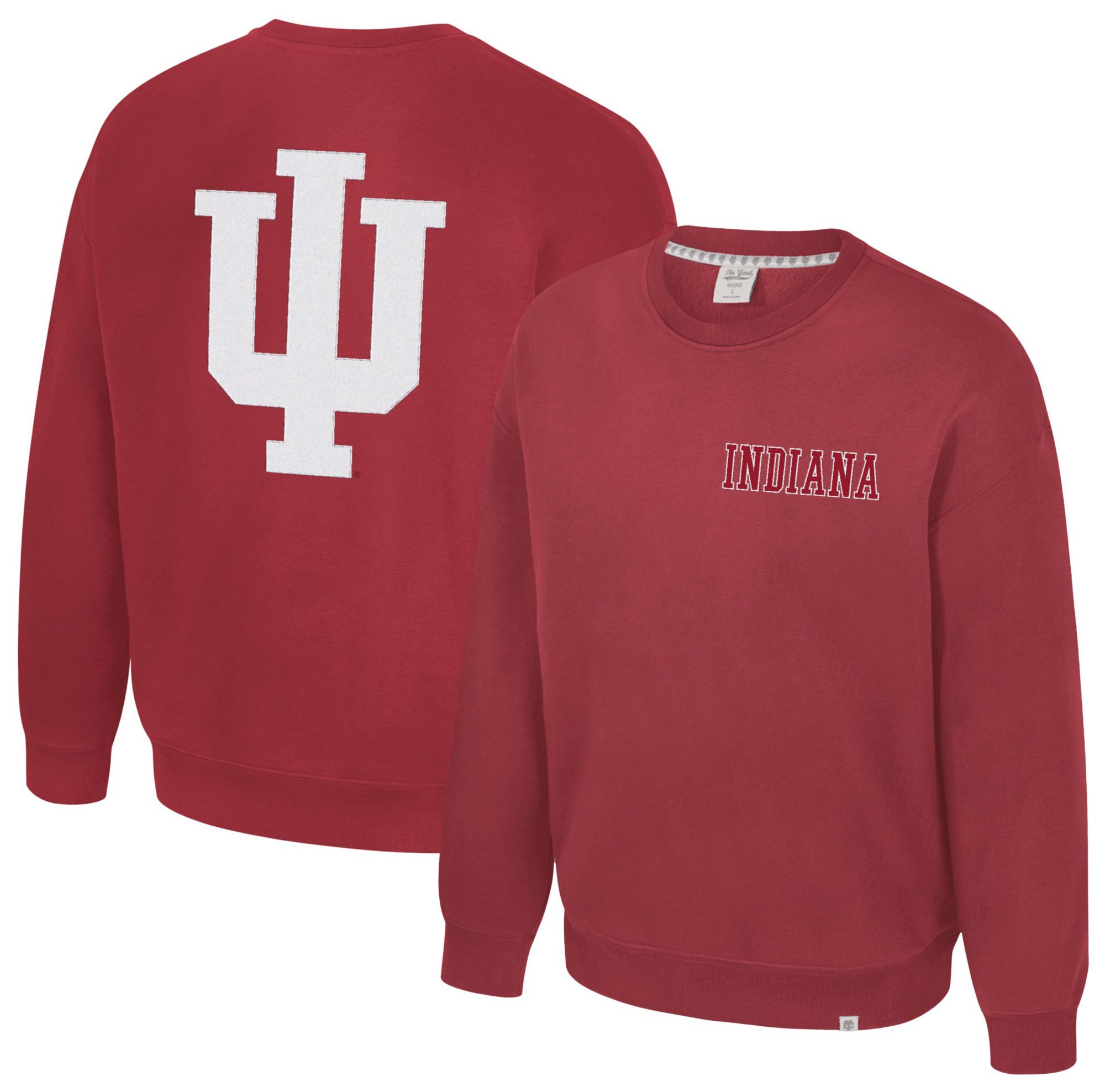 Colosseum Men's Indiana Hoosiers Cardinal Super-Rich Vintage Crewneck Sweatshirt