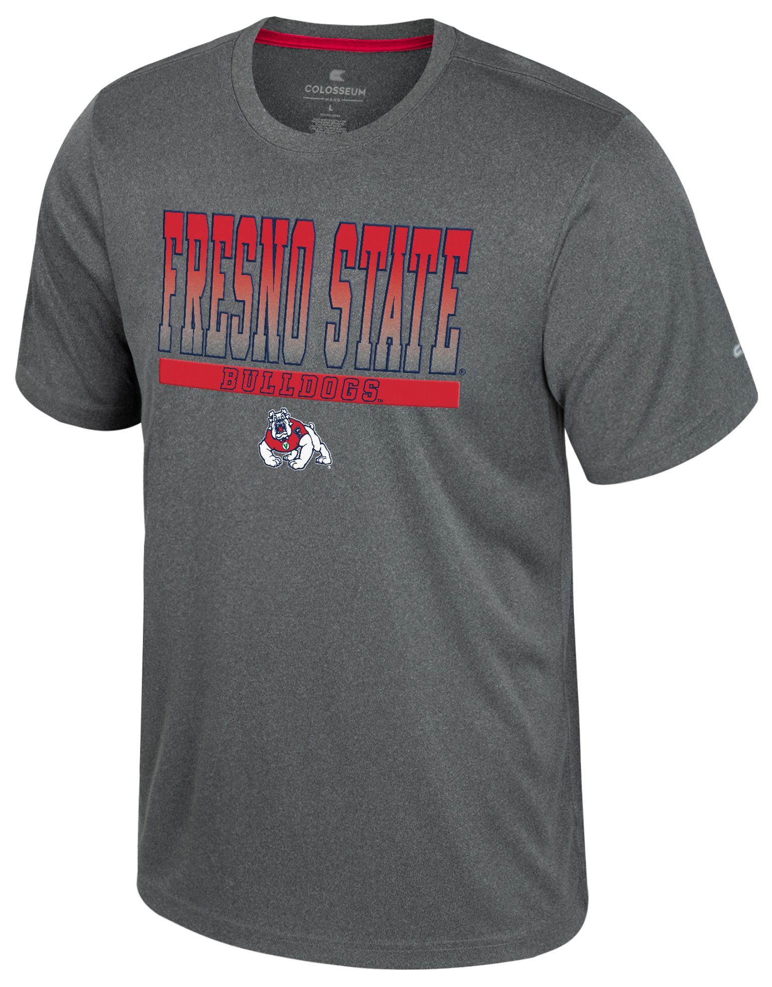 Colosseum Men's Fresno State Bulldogs Heather Charcoal Maitre D T-Shirt