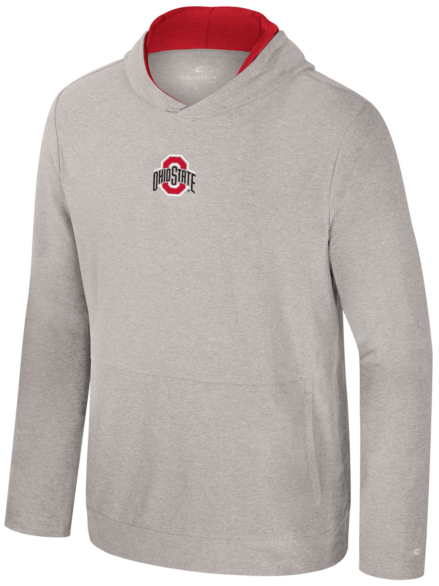 Colosseum Men's Ohio State Buckeyes Grey Cicero Long Sleeve Shirt