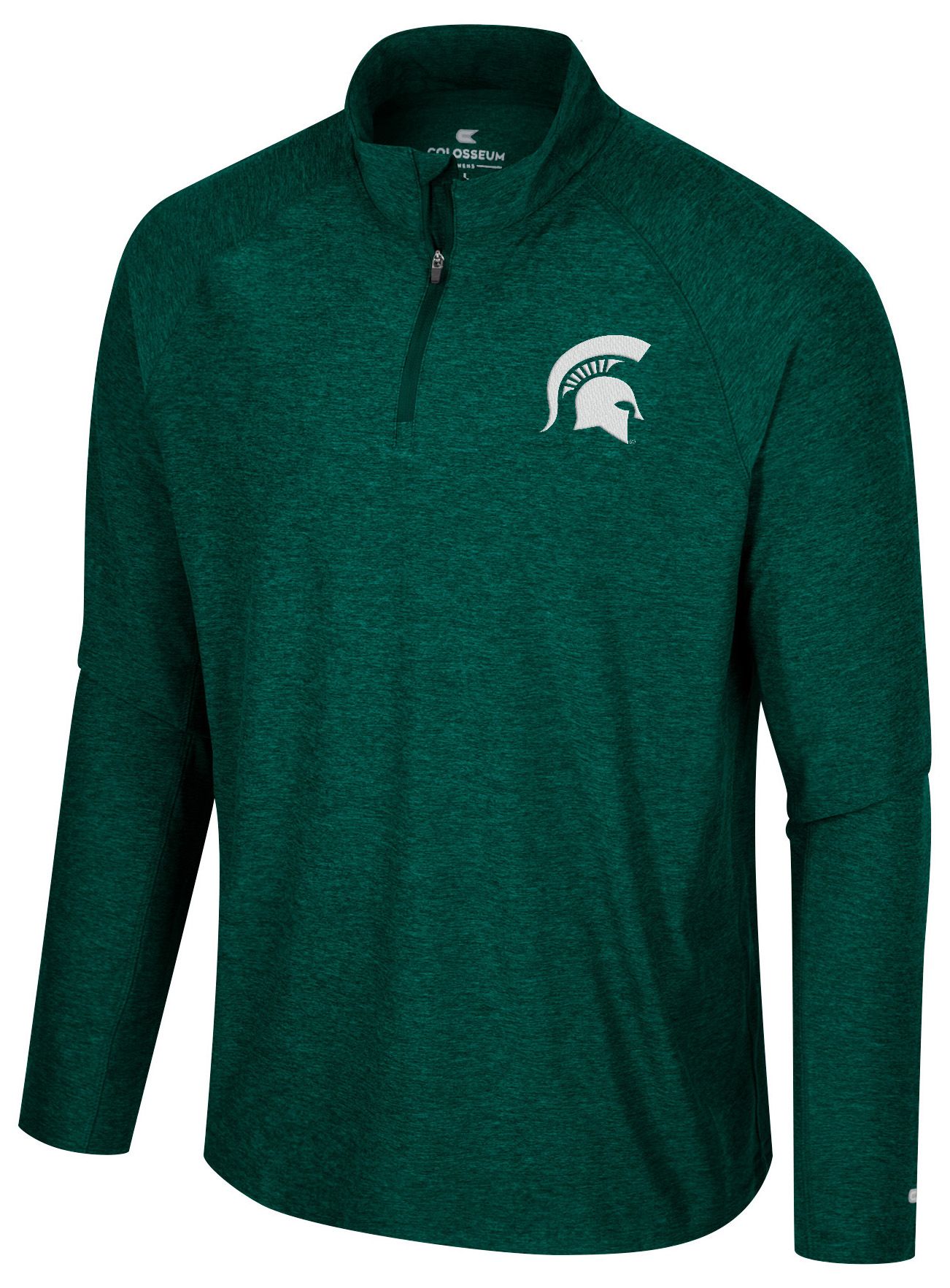 Colosseum Men's Michigan State Spartans Green 1/4 Zip Jacket
