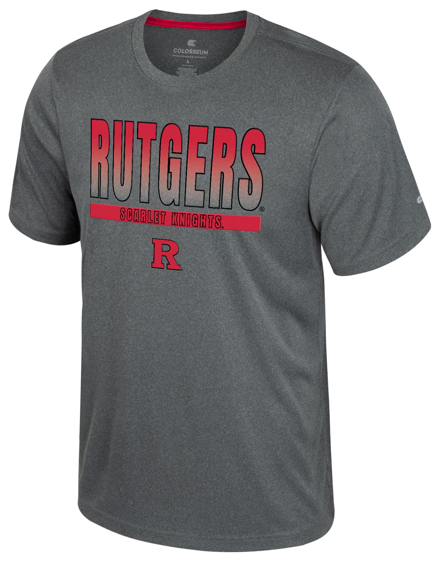Colosseum Men's Rutgers Scarlet Knights Heather Charcoal Maitre D T-Shirt