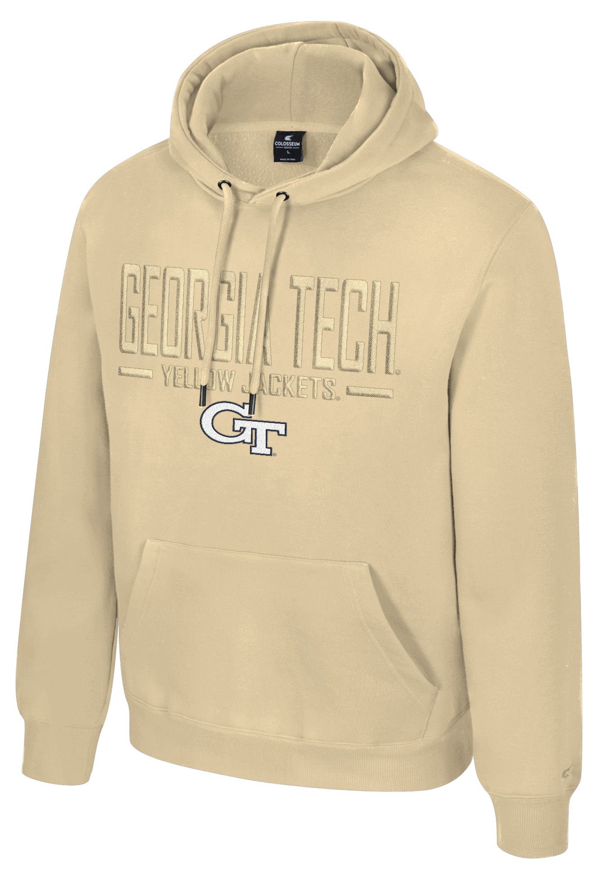 Colosseum Men's Georgia Tech Yellow Jackets Gold Mikey Tonal Hoodie - Yellow