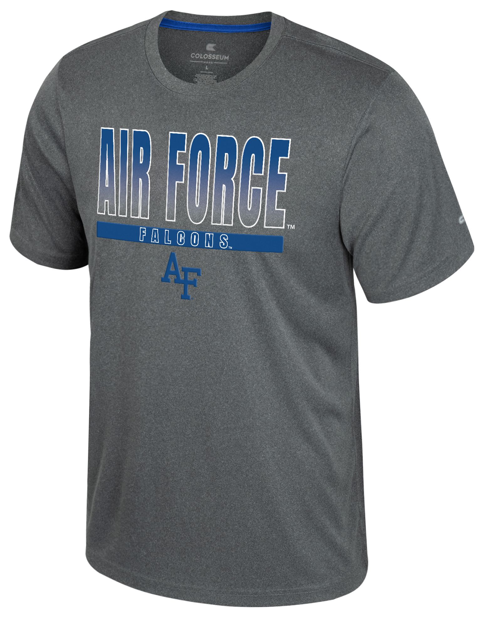 Colosseum Men's Air Force Falcons Heather Charcoal Maitre D T-Shirt