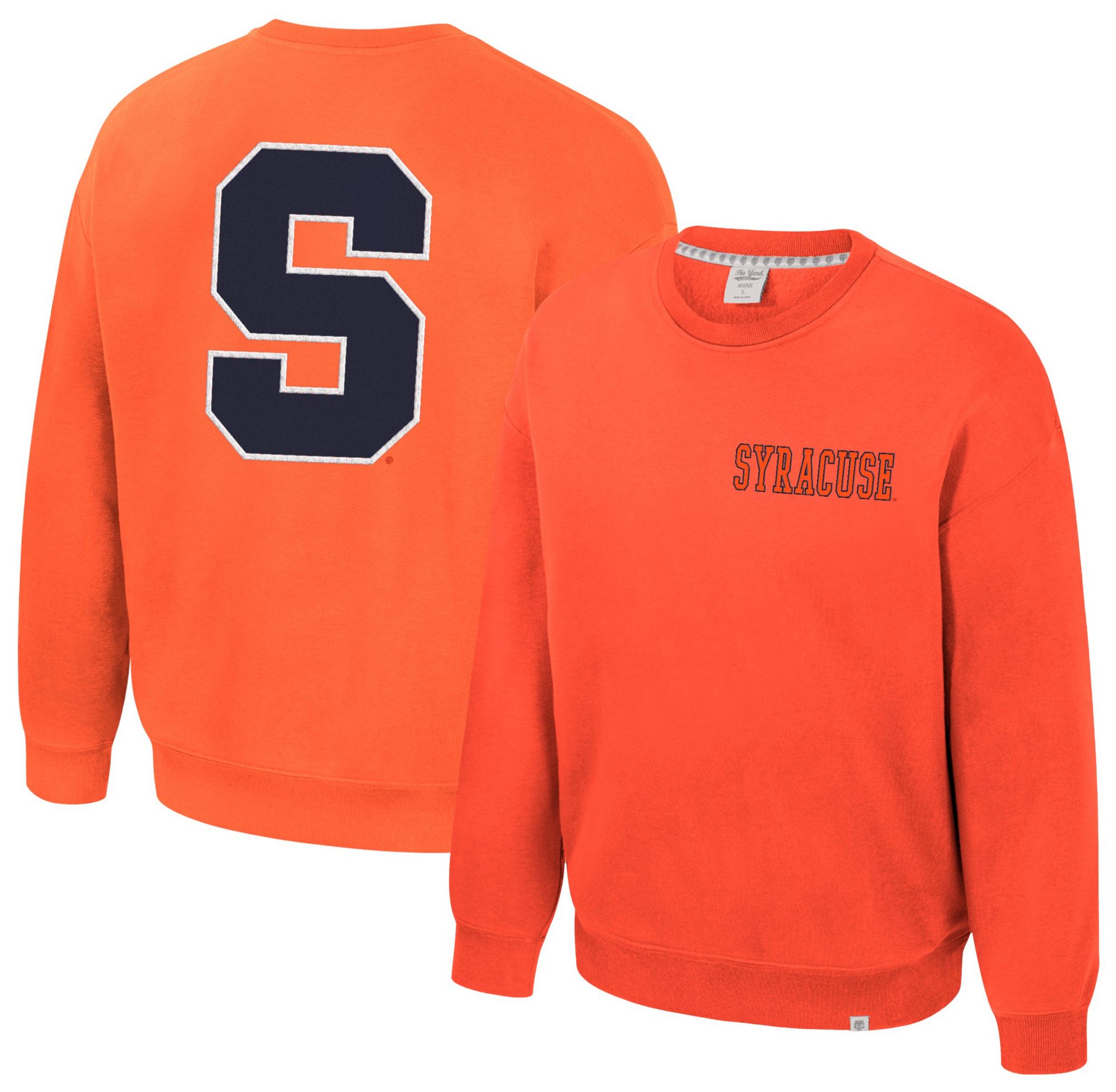 Colosseum Men's Syracuse Orange Orange Super-Rich Vintage Crewneck Sweatshirt