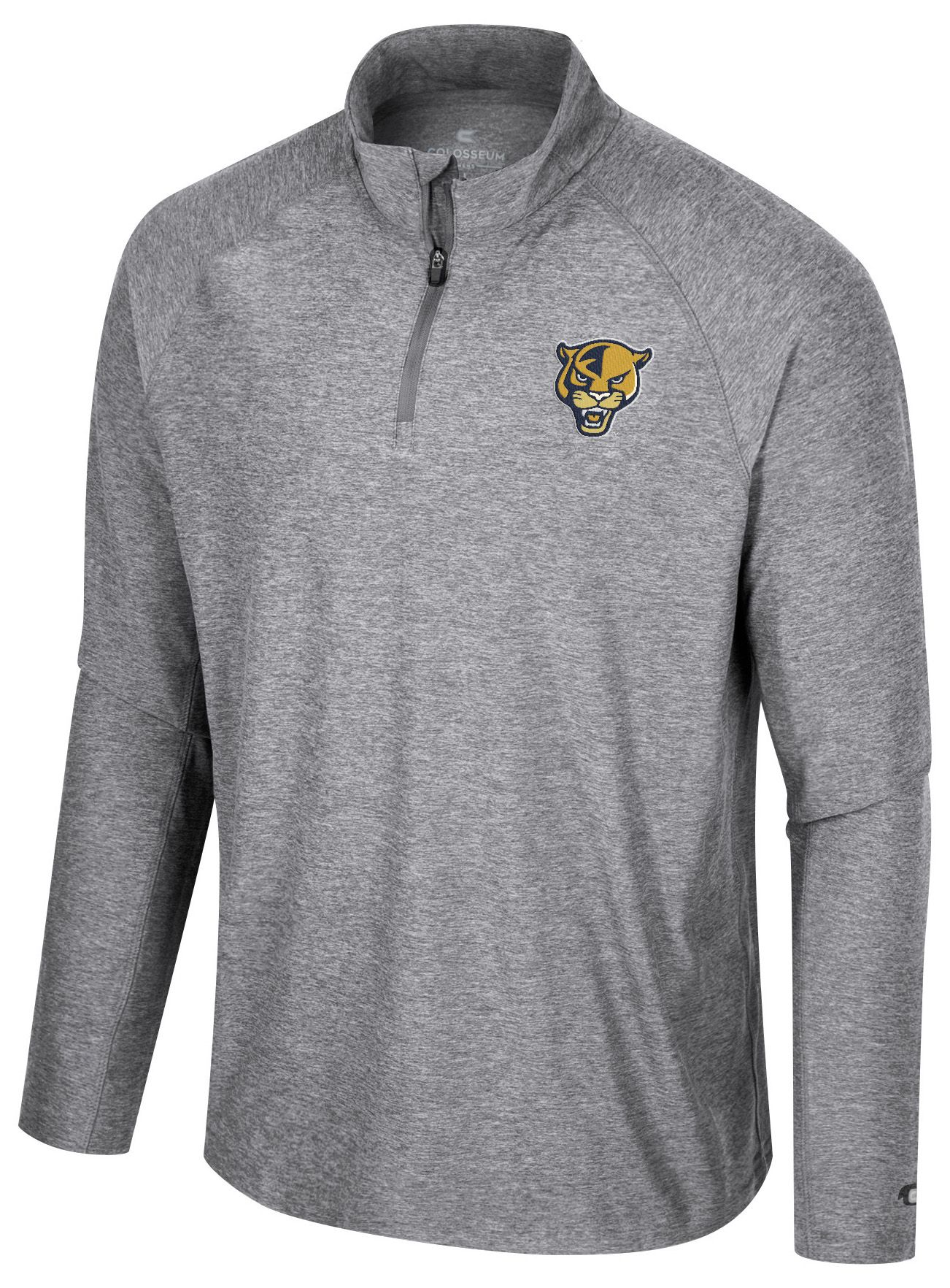 Colosseum Men's FIU Golden Panthers Gray 1/4 Zip Jacket