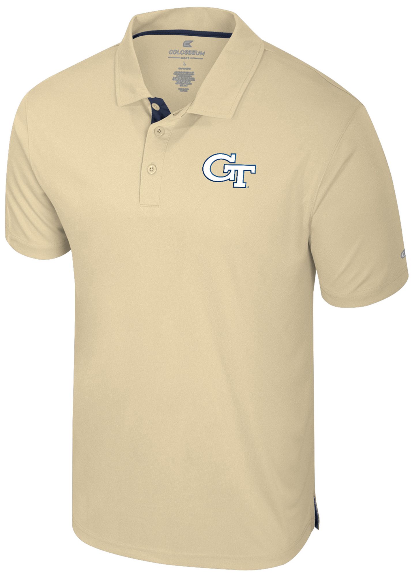 Colosseum Men's Georgia Tech Yellow Jackets Gold Polo