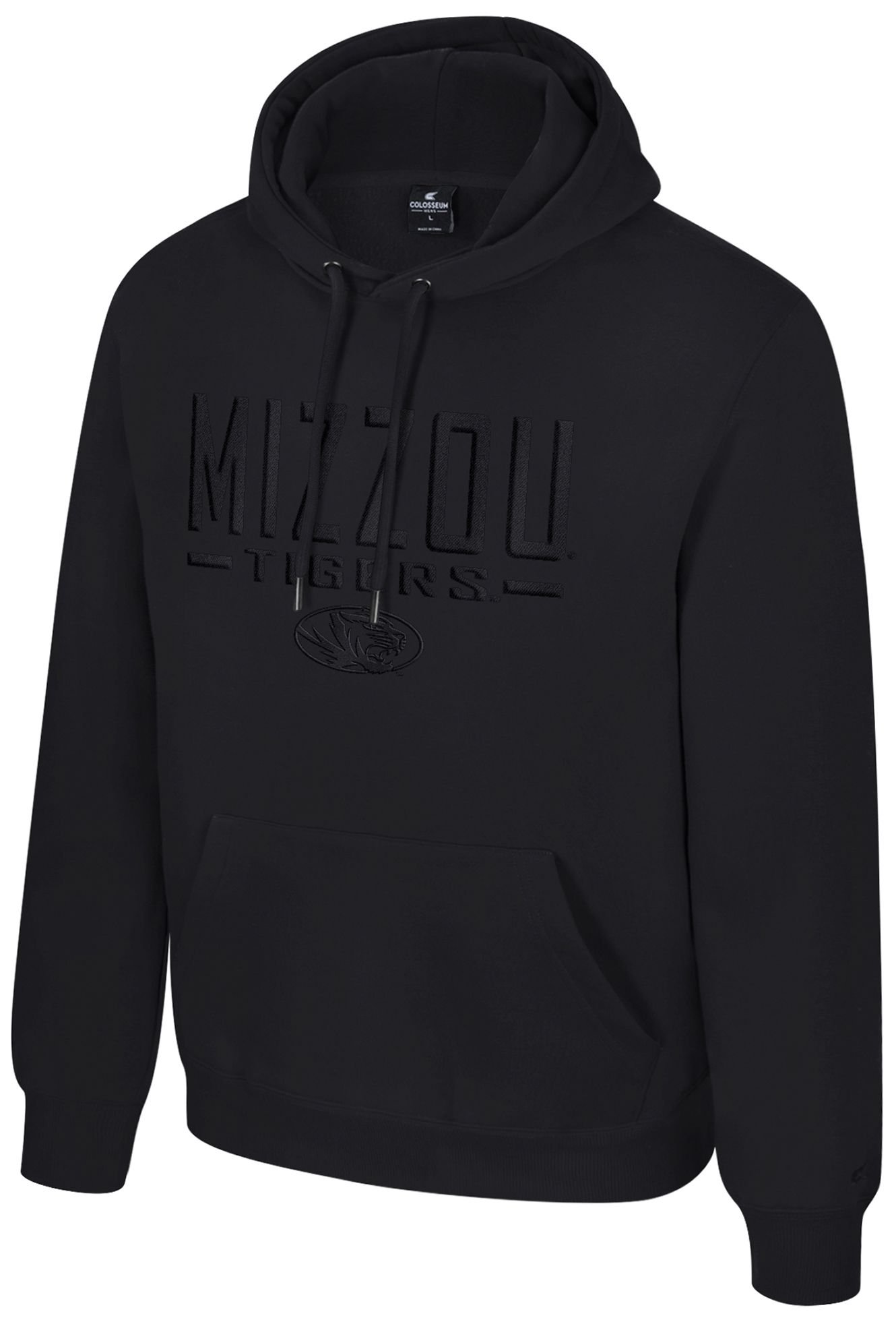 Colosseum Men's Missouri Tigers Black Mikey Tonal Hoodie