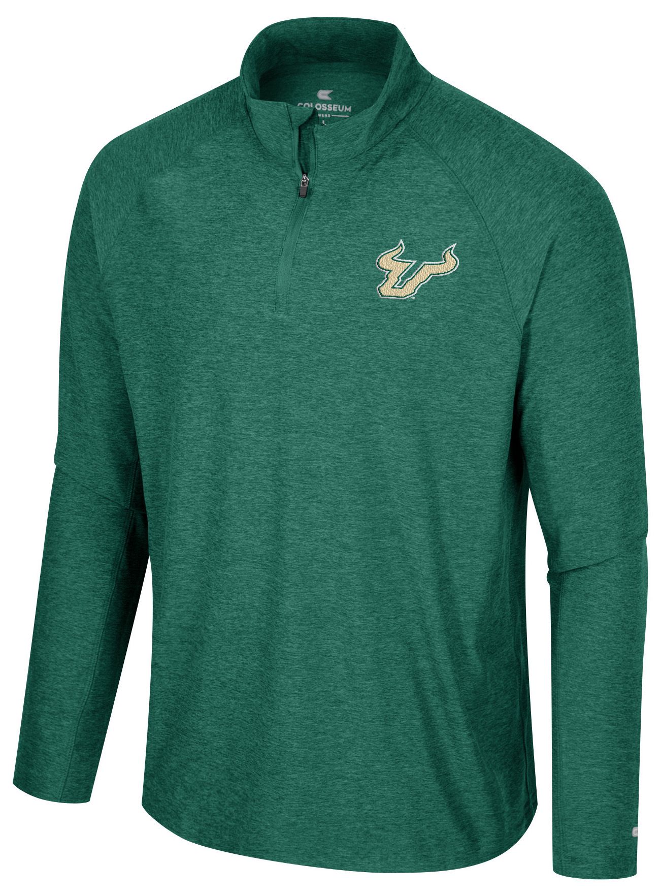 Colosseum Men's South Florida Bulls Green 1/4 Zip Jacket