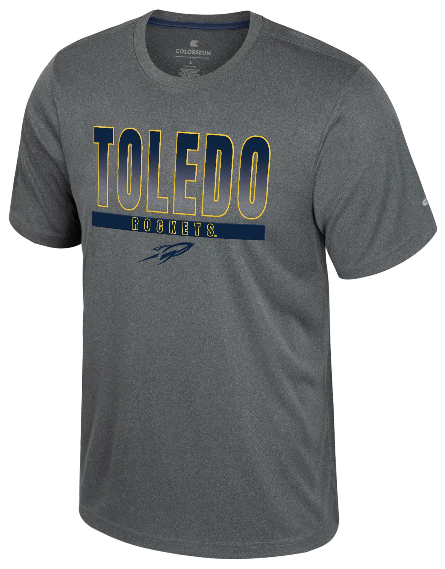 Colosseum Men's Toledo Rockets Heather Charcoal Maitre D T-Shirt