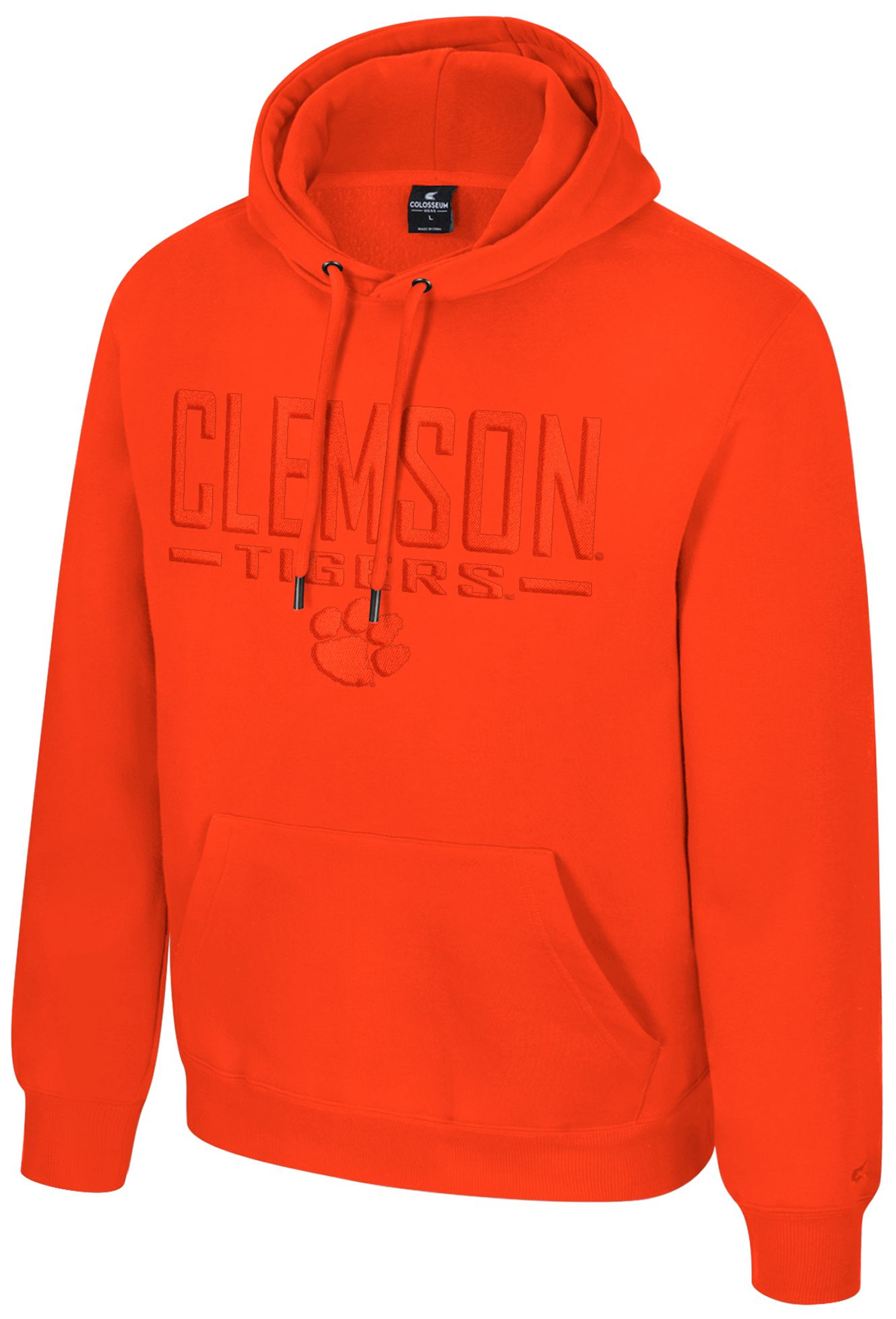 Colosseum Men's Clemson Tigers Orange Mikey Tonal Hoodie