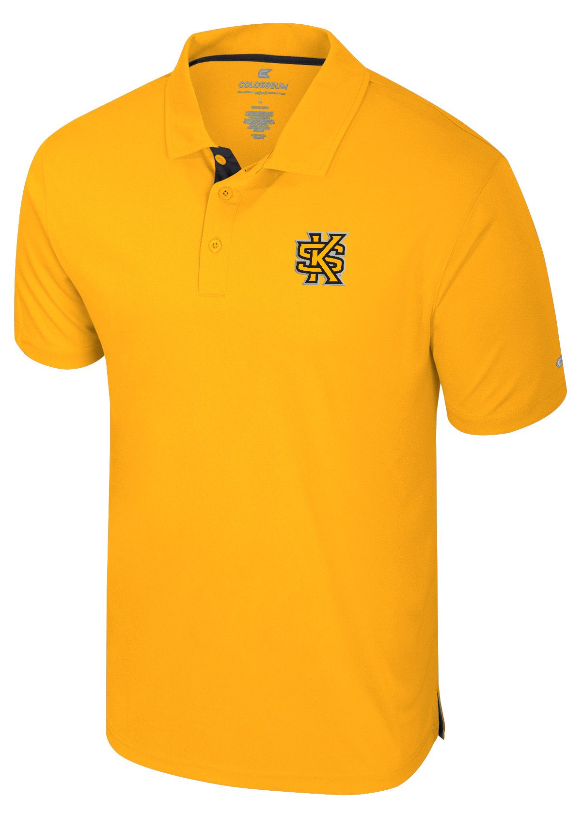 Colosseum Men's Kennesaw State Owls Gold Polo