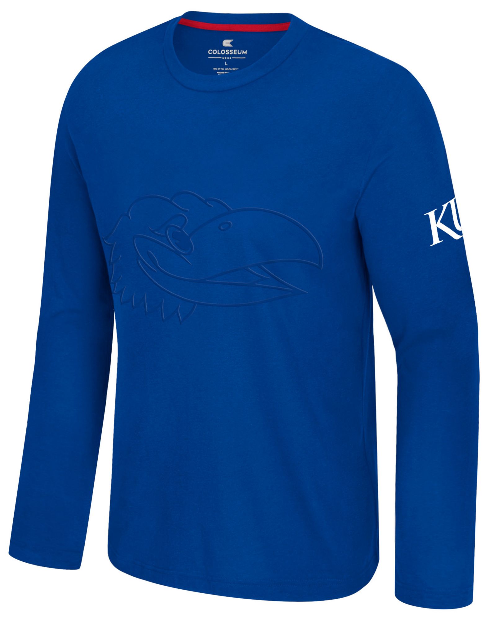 Colosseum Men's Kansas Jayhawks Royal Richie Long Sleeve Shirt