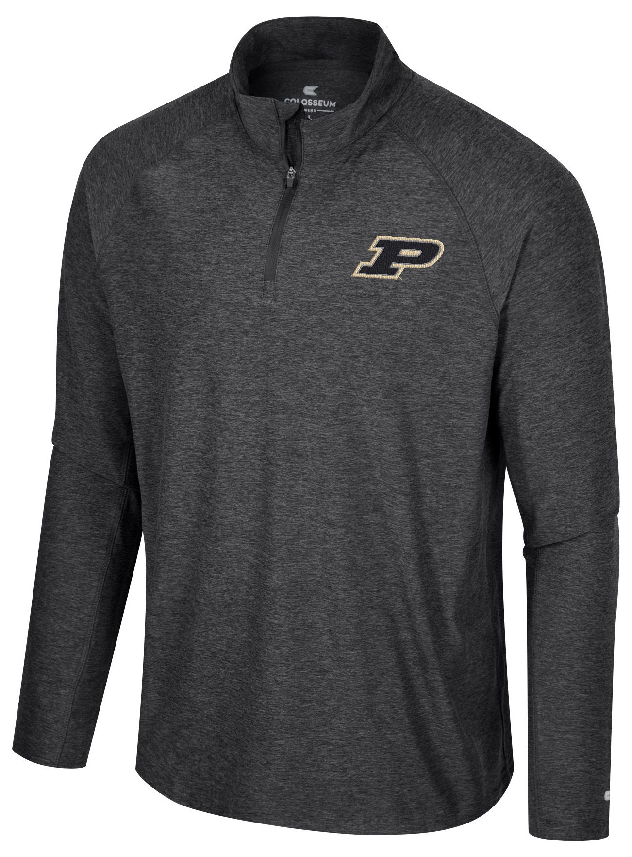 Colosseum Men's Purdue Boilermakers Black 1/4 Zip Jacket