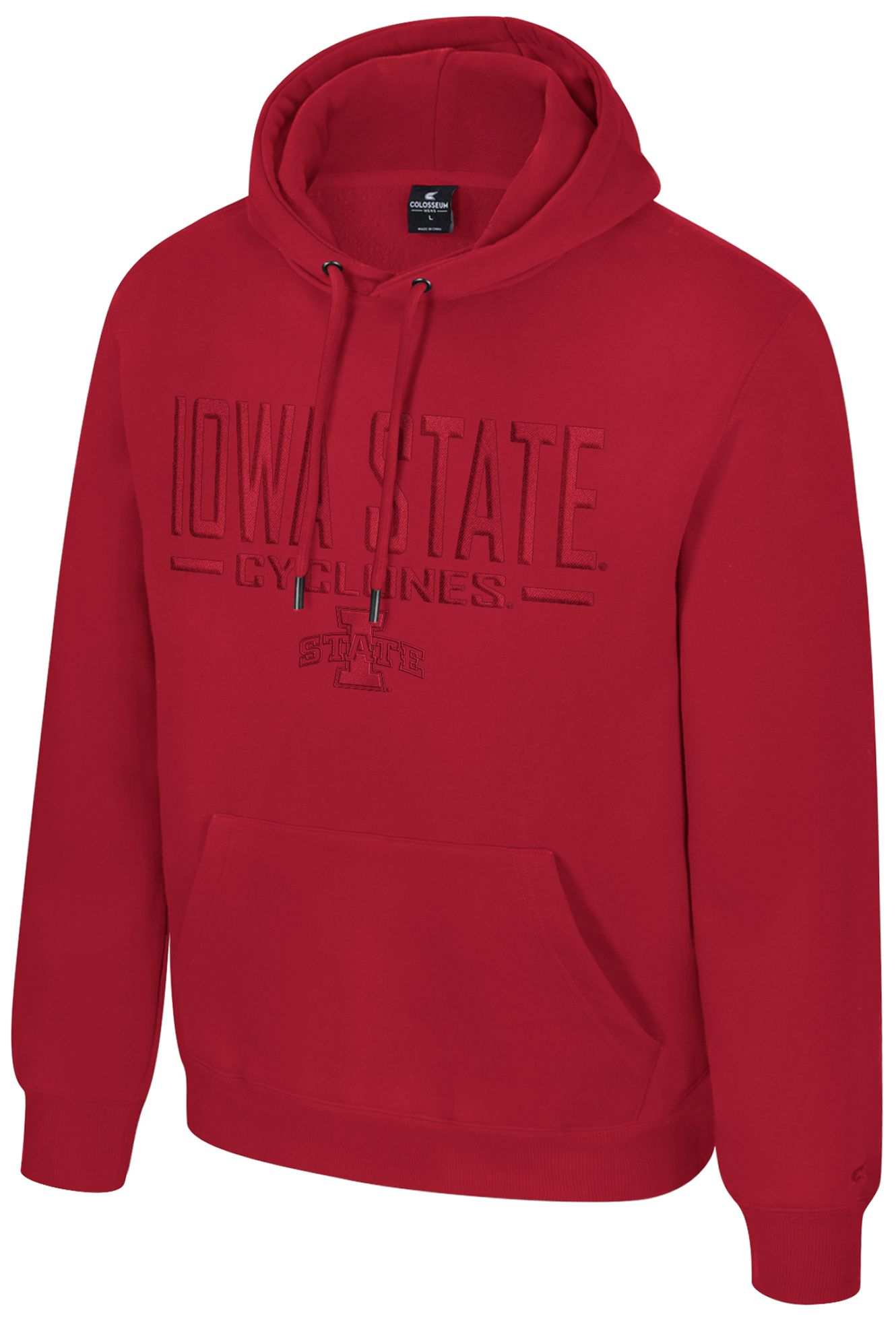 Colosseum Men's Iowa State Cyclones Cardinal Mikey Tonal Hoodie