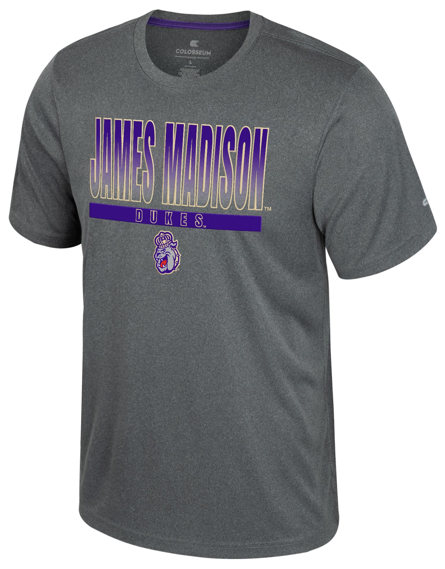 Colosseum Men's James Madison Dukes Heather Charcoal Maitre D T-Shirt